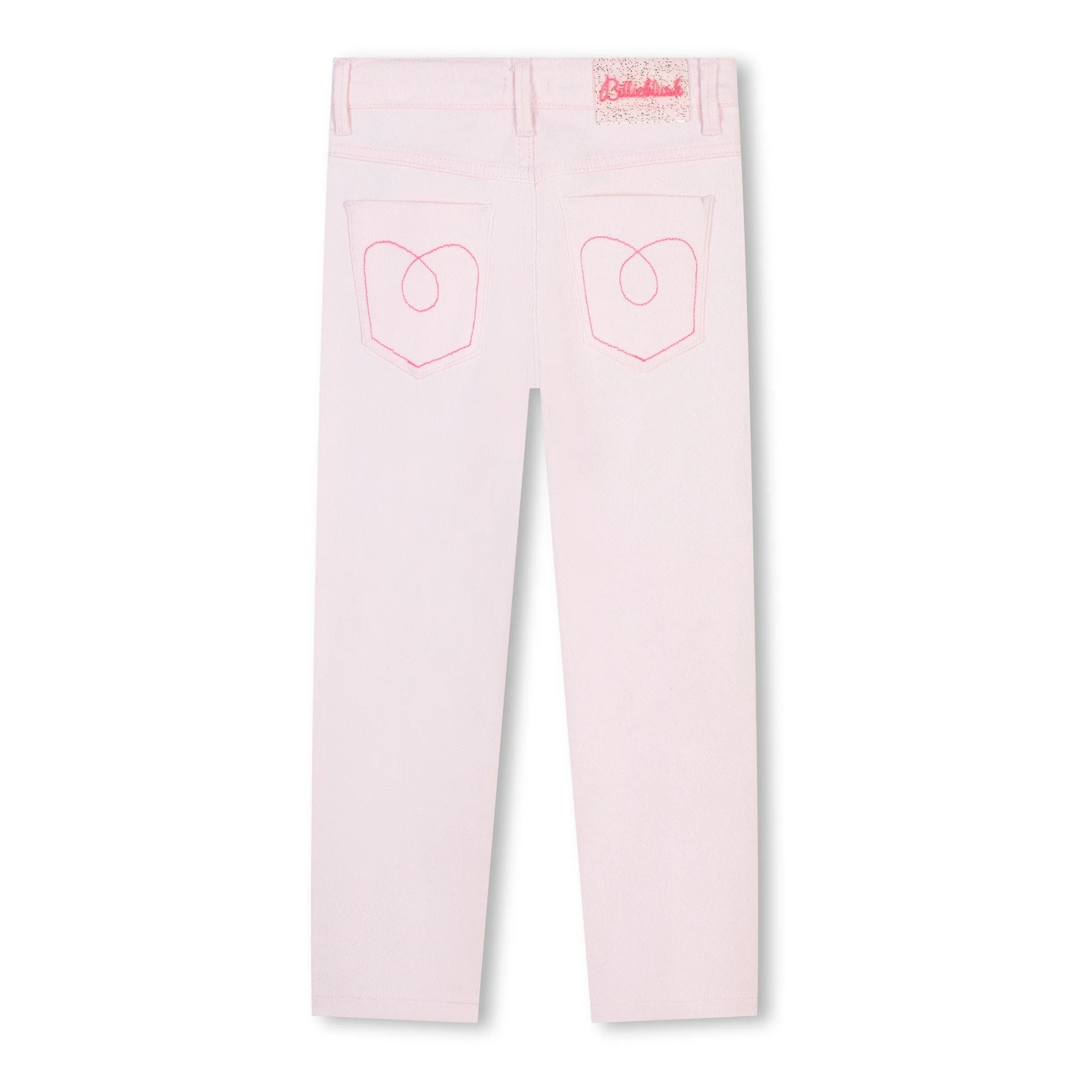 Pink Stretch Cotton Jeans