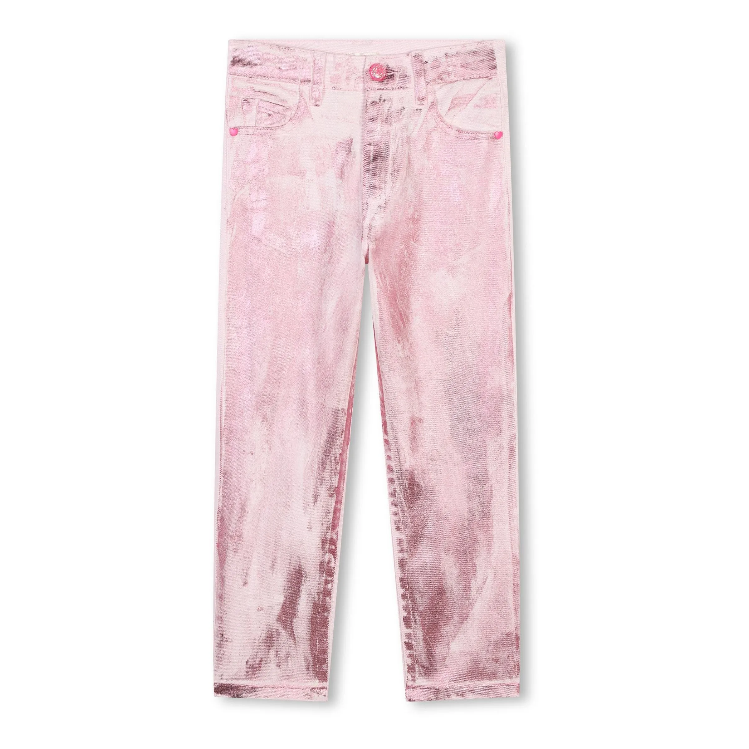 Pink Stretch Cotton Jeans