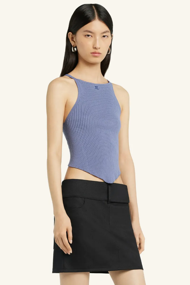 Pointy Rib Knit Tank