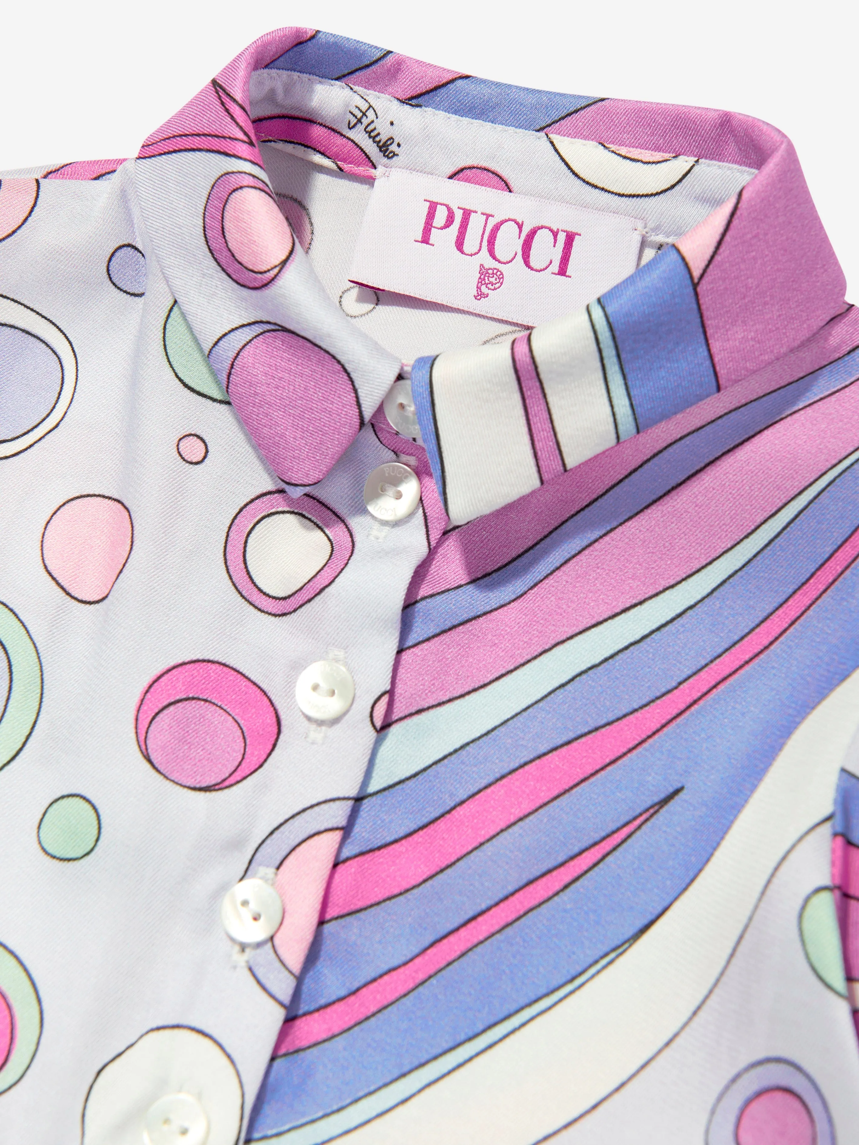 PUCCI Baby Girls Fontane Print Dress in Pink