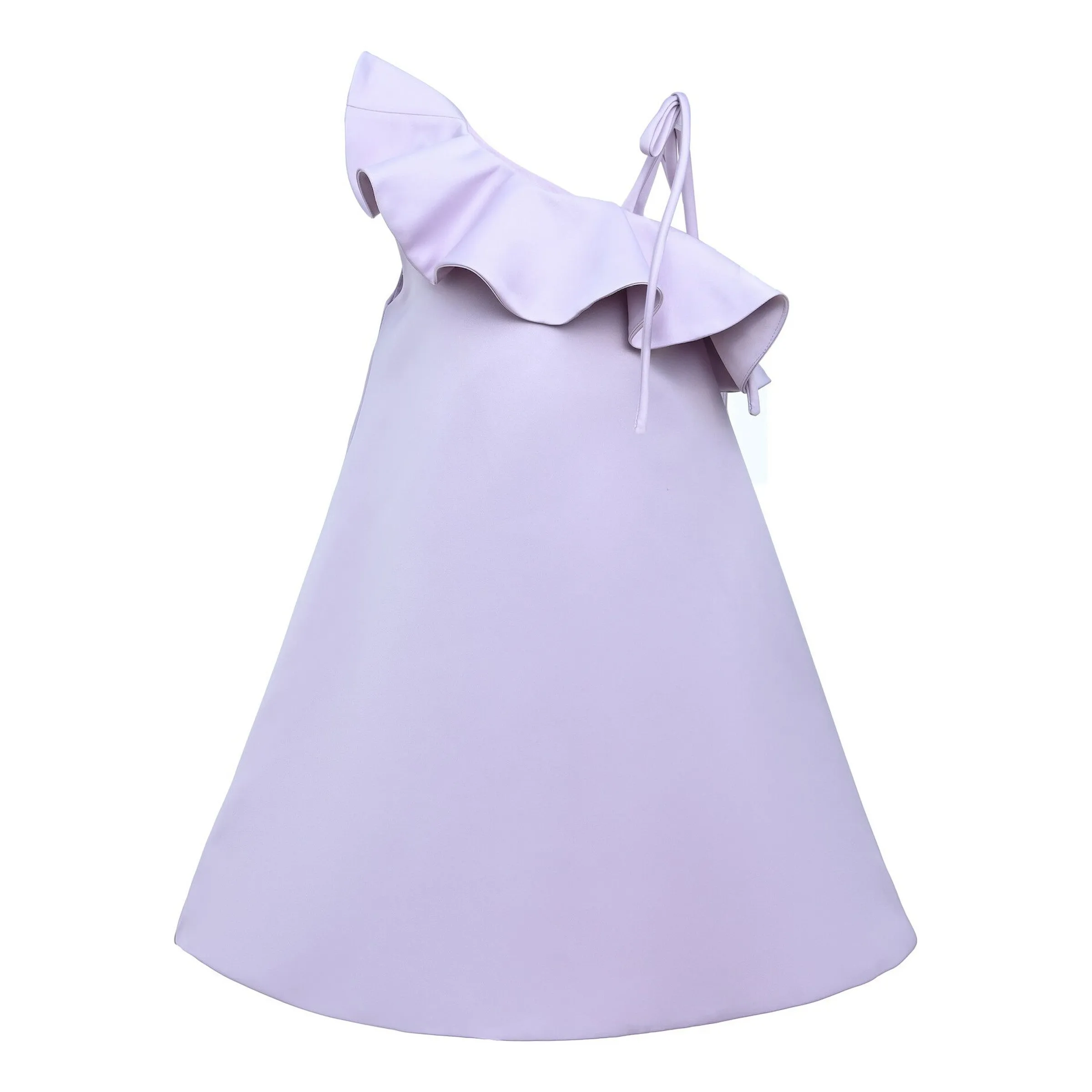 Purple Petulla Off Shoulder Ruffle Dress