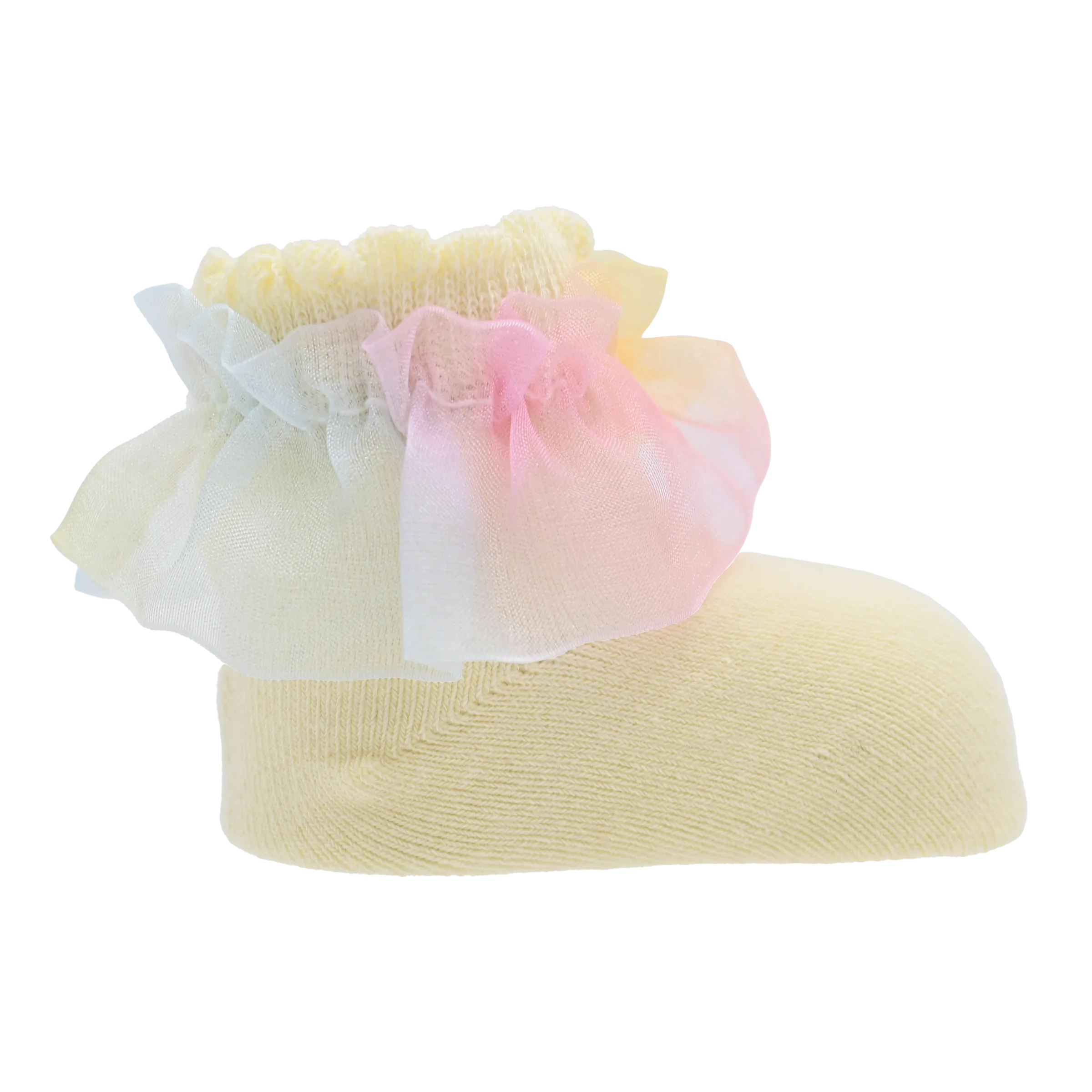 Rainbow Ruffle Cotton Socks Set