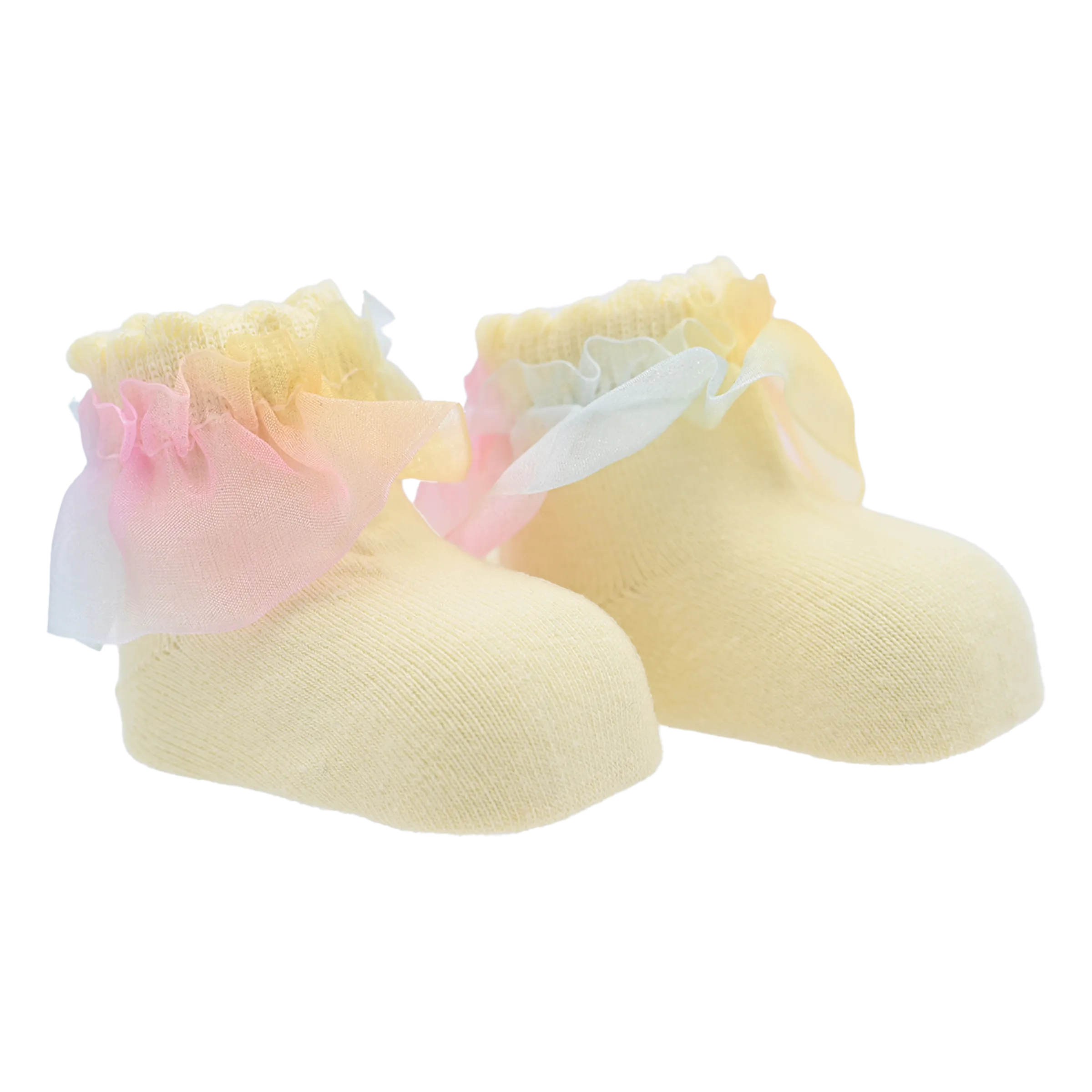Rainbow Ruffle Cotton Socks Set
