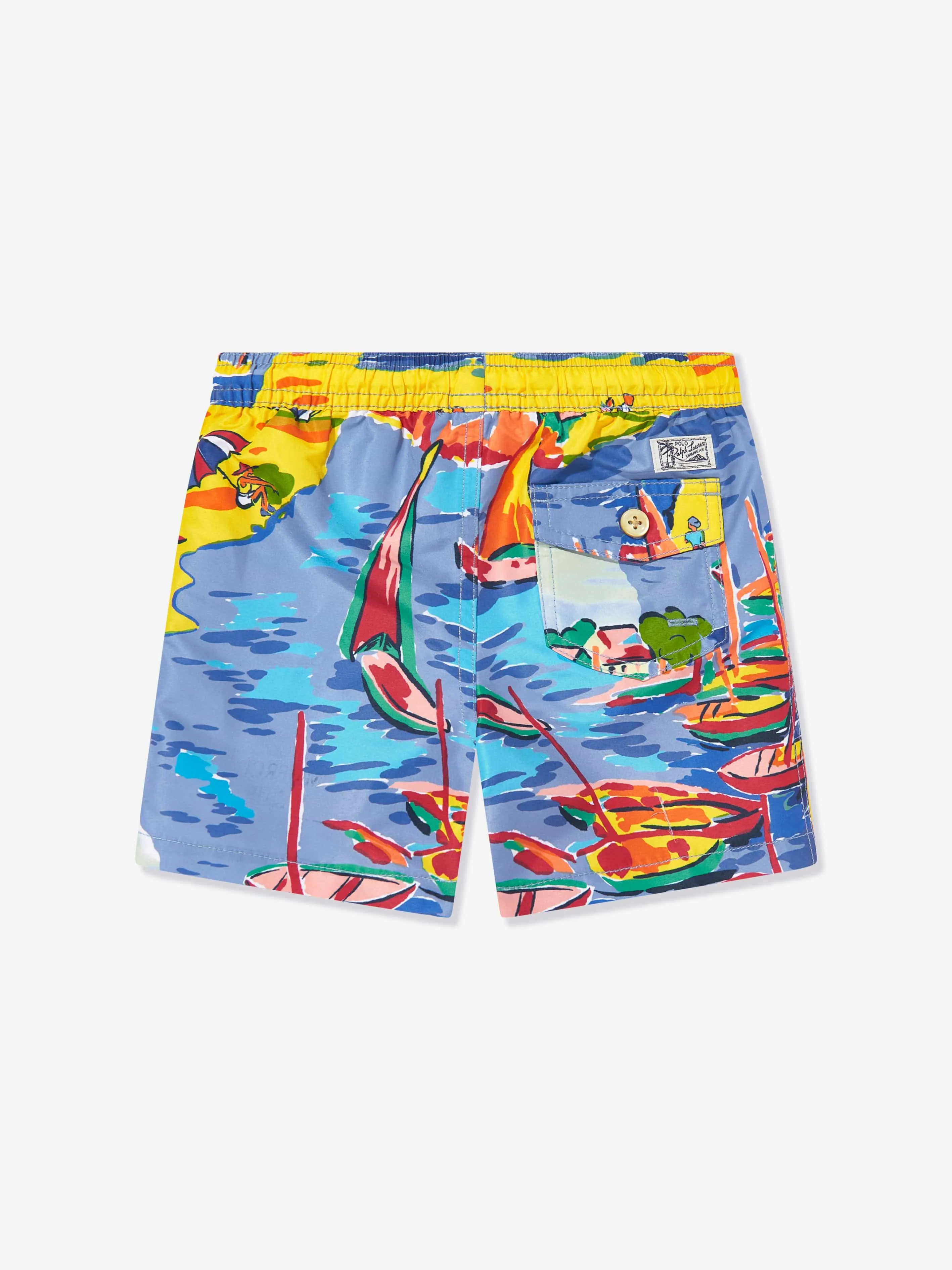 Ralph Lauren Boys Seaside Village Haven Swim Short in Multicolour