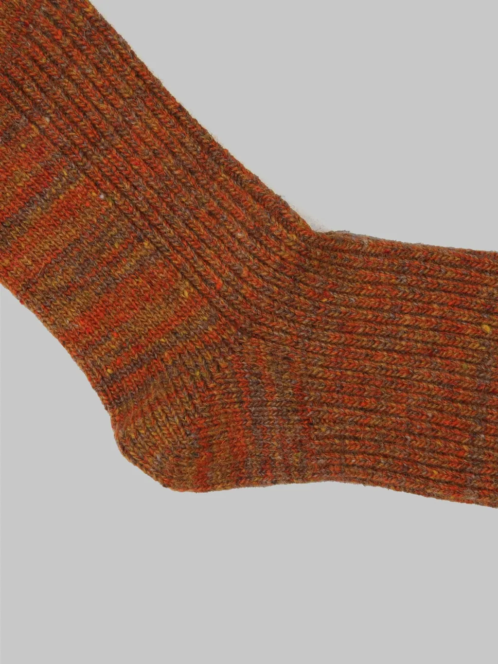 ROTOTO Nep Tweed Marl Socks Dark Gold