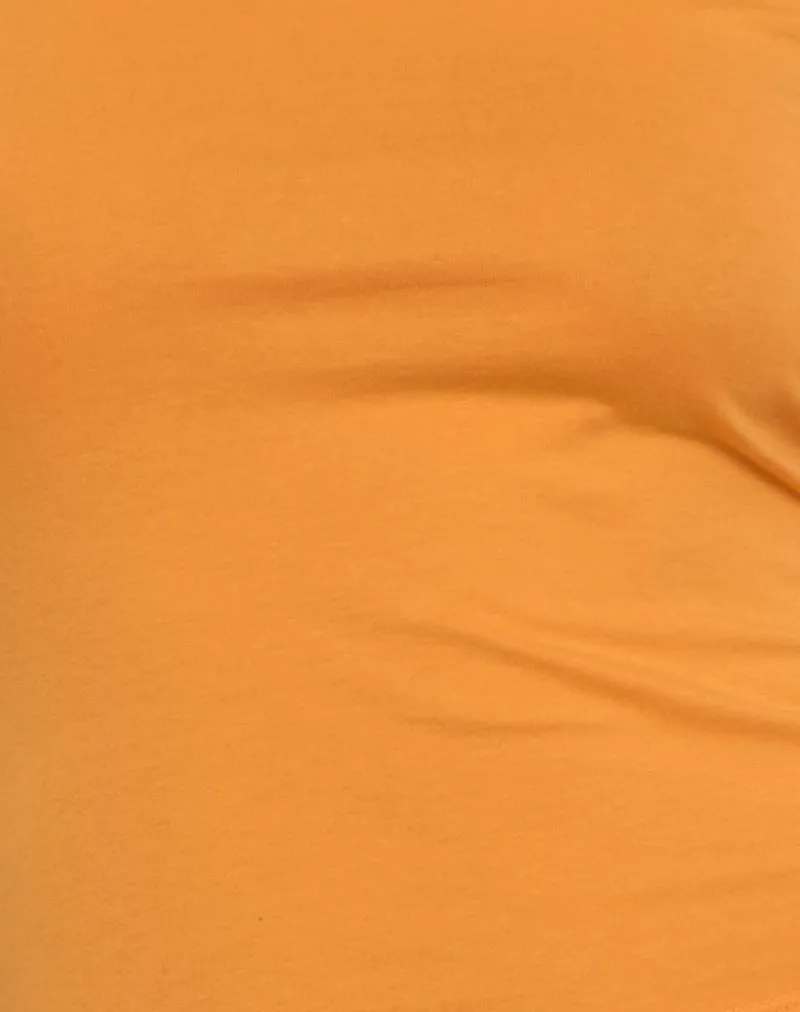 Runaba Backless Tank Top in Faded Orange
