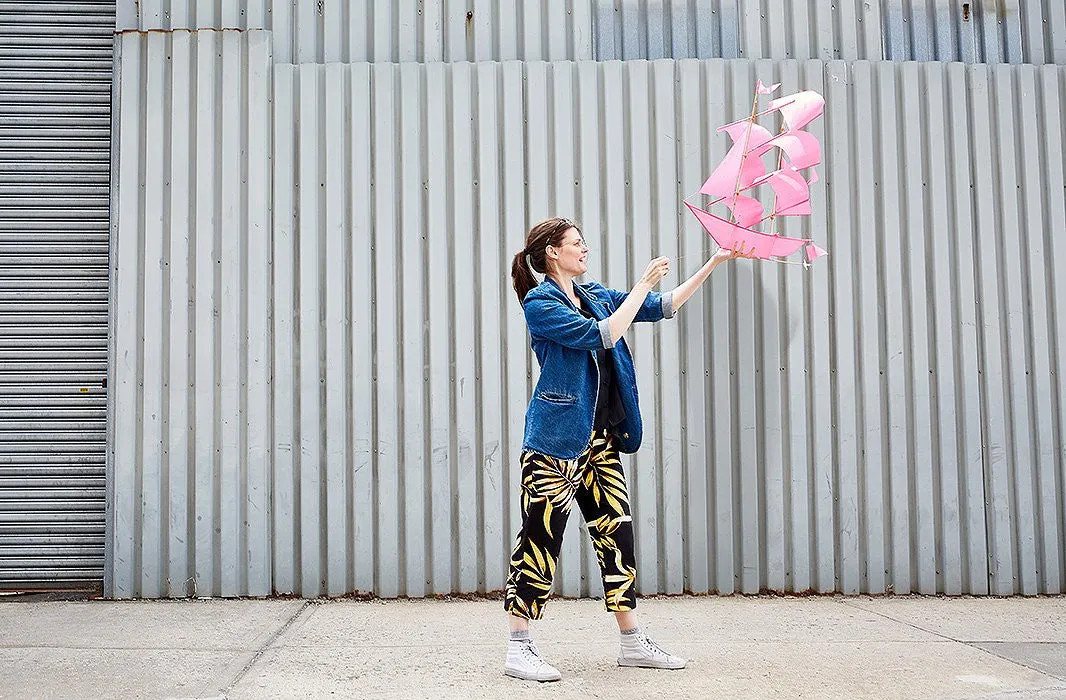 Sailing Ship Kite - Pink