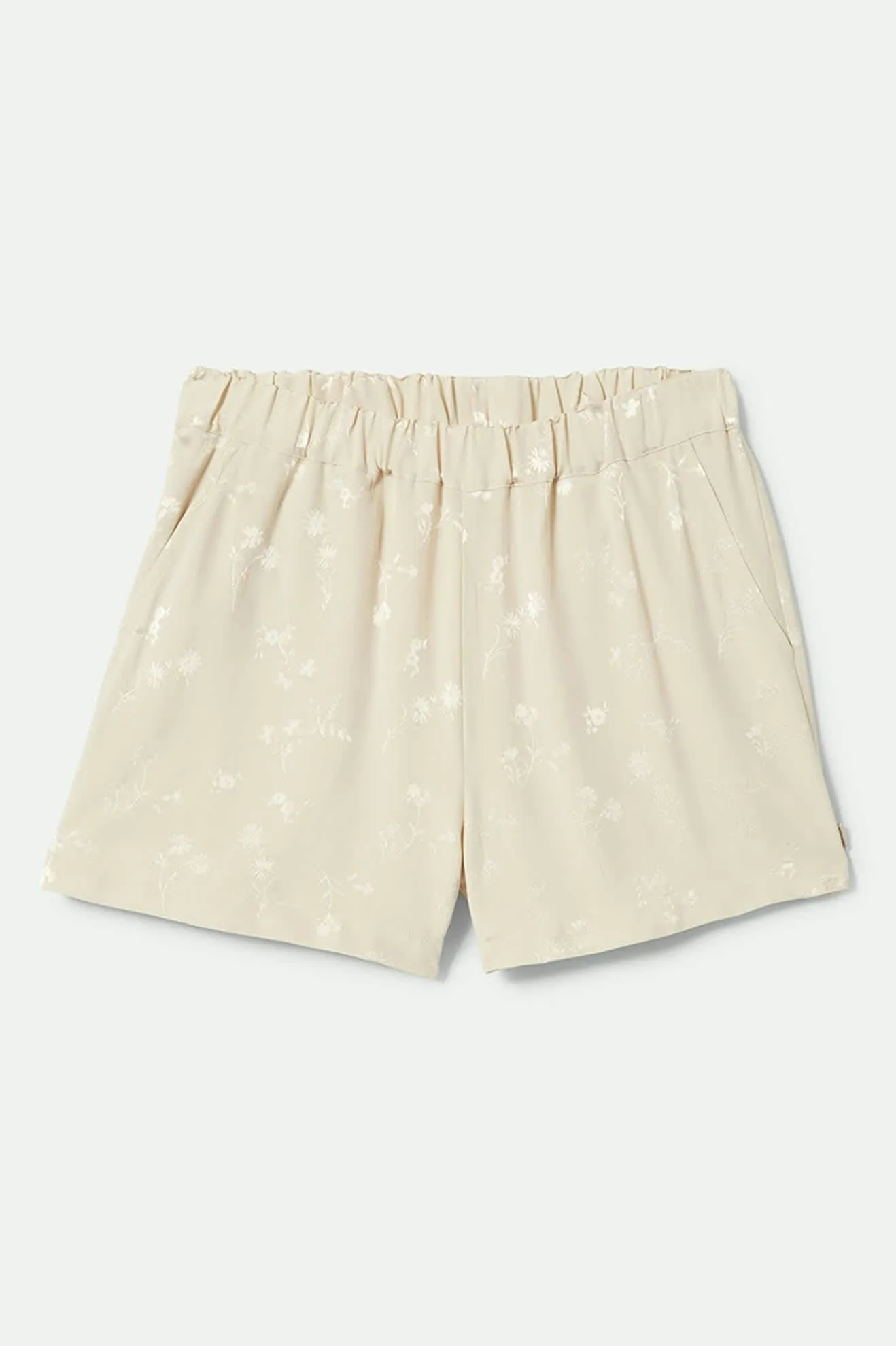 Silky Jacquard Short - Whitecap Floral Jacquard