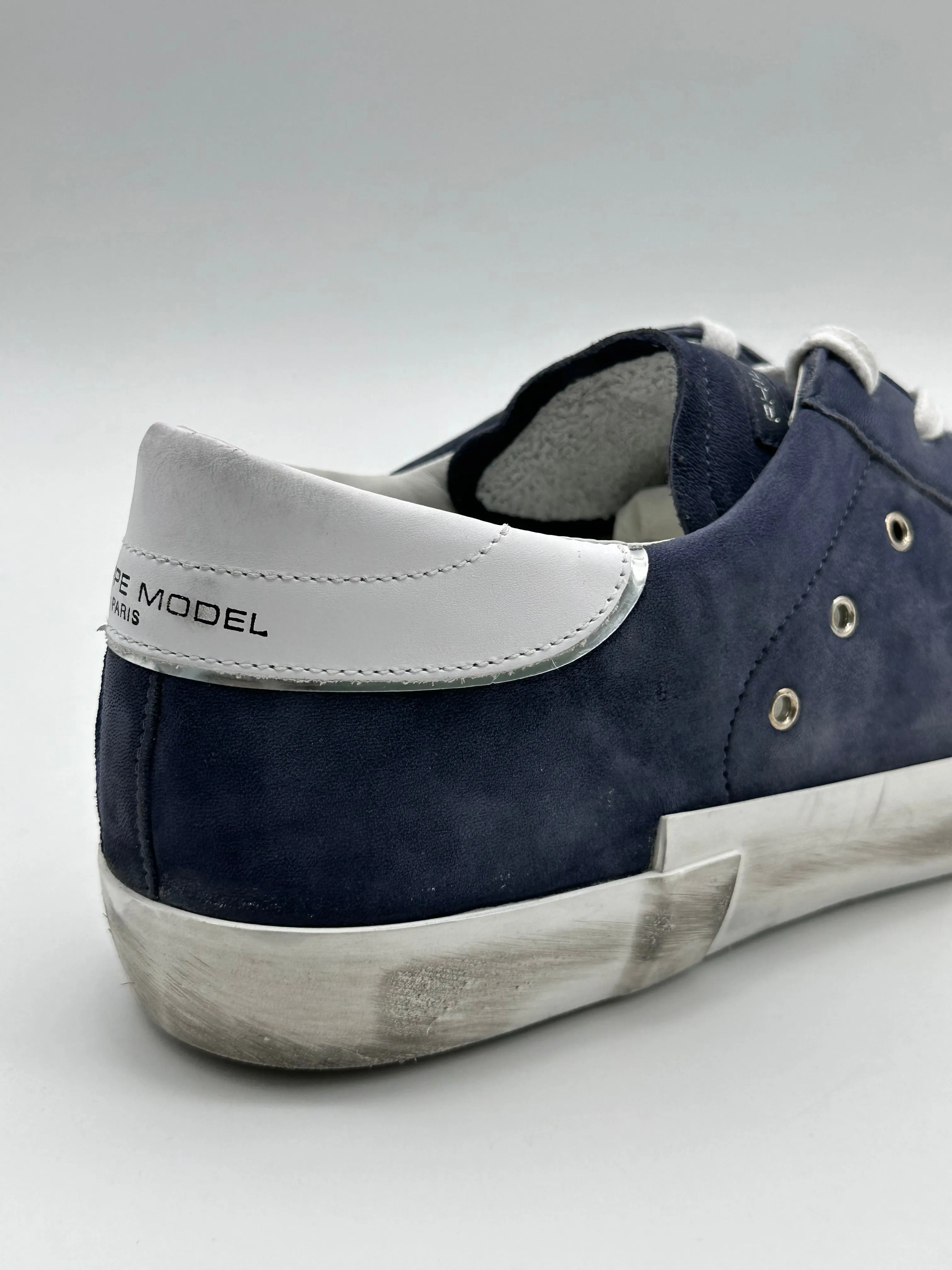 Sneakers PRSX Low In Nabuk Lave Blu