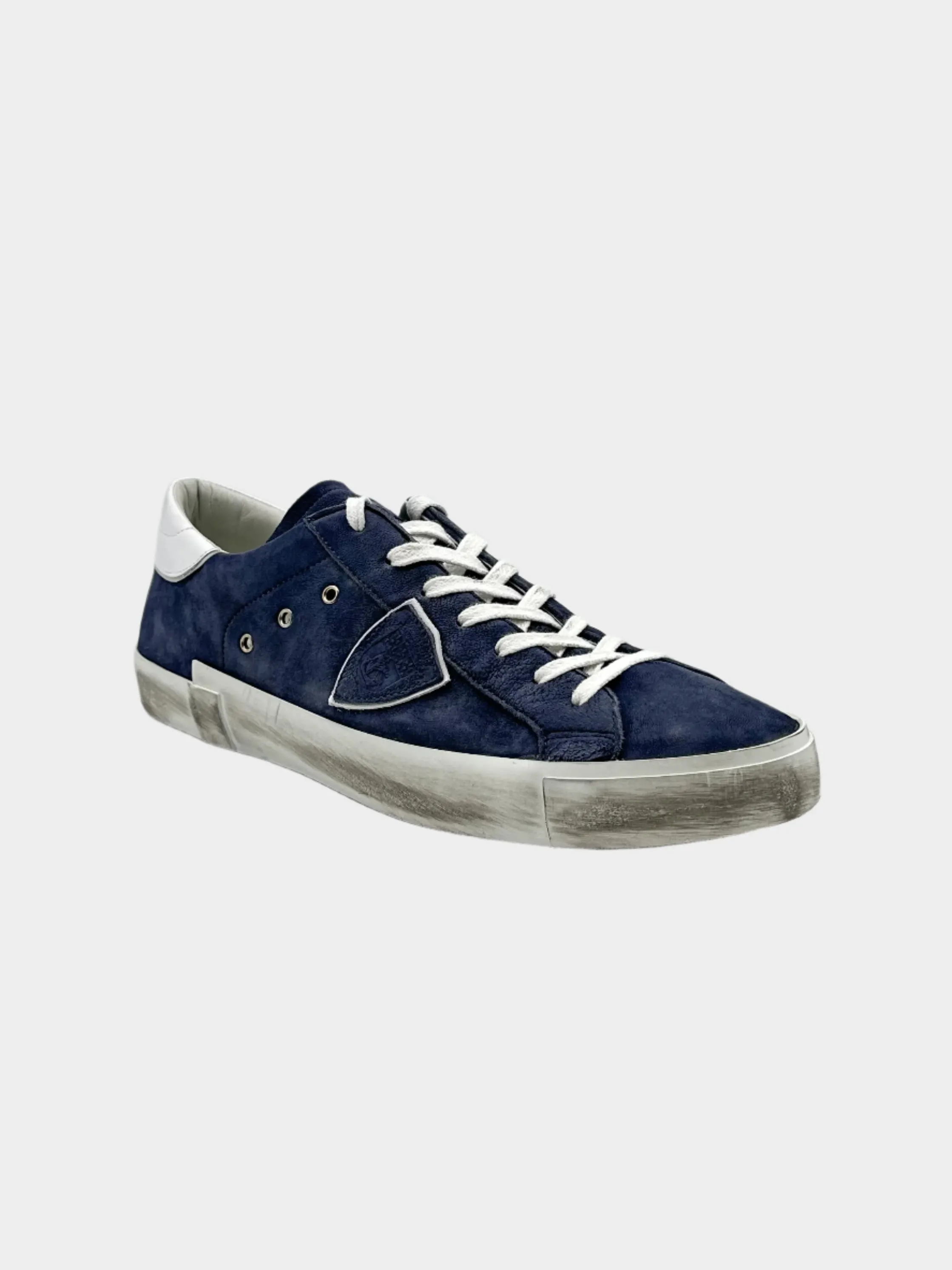 Sneakers PRSX Low In Nabuk Lave Blu