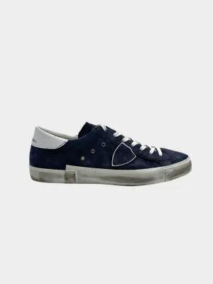 Sneakers PRSX Low In Nabuk Lave Blu
