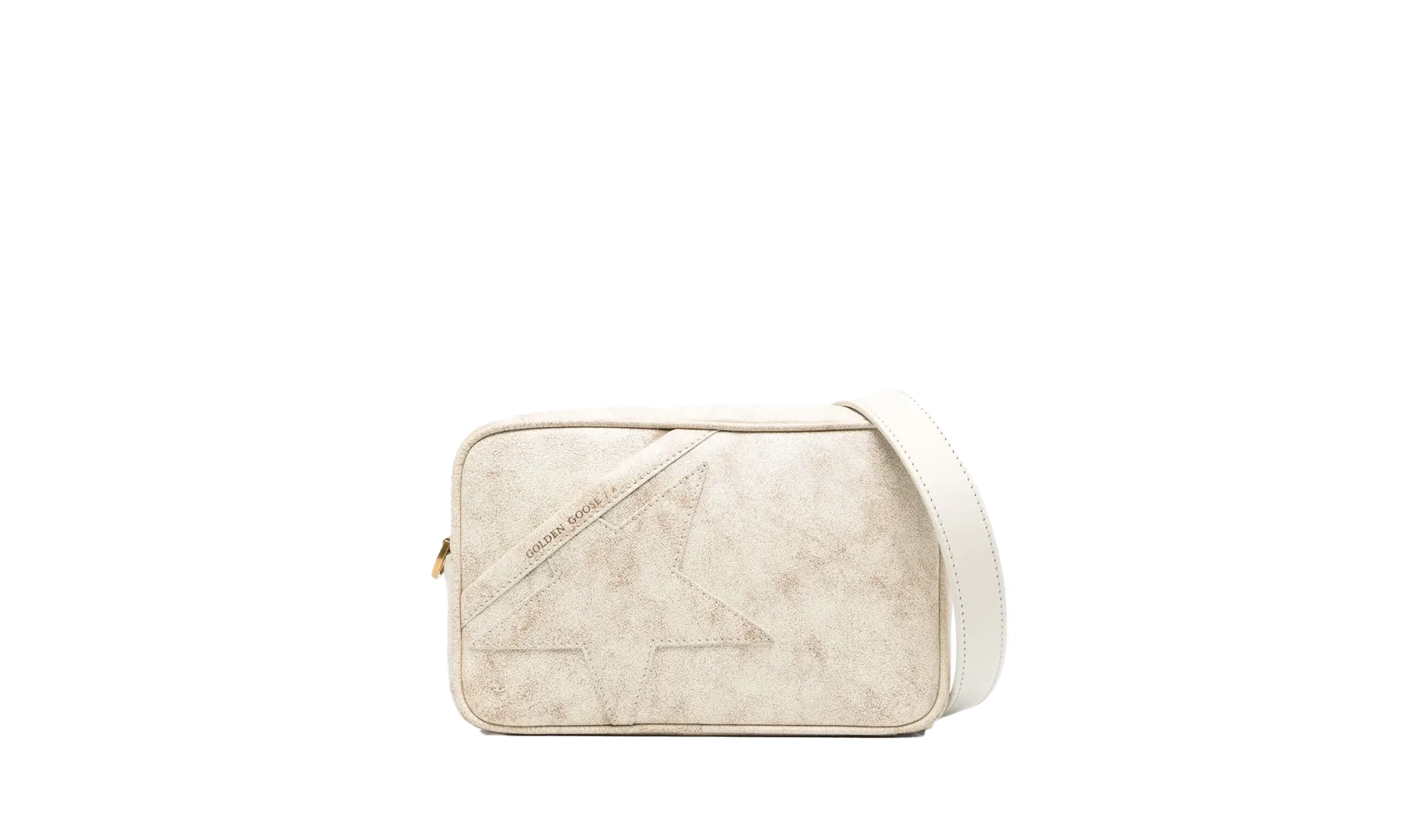 Star Bag Faded Leather Body and Star "White"