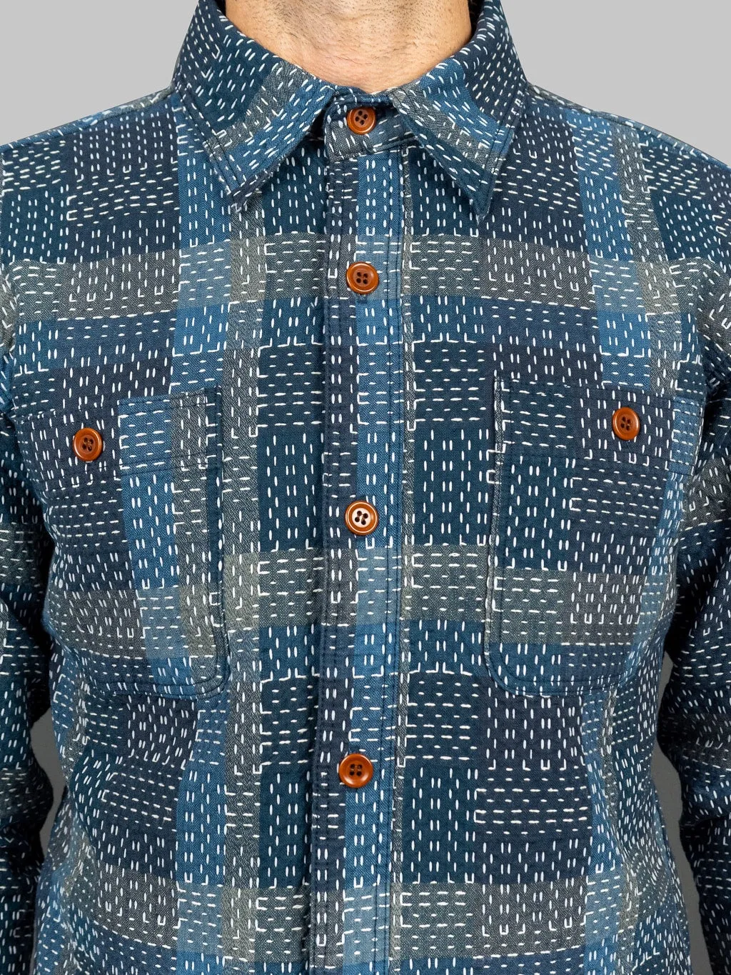 Studio D'Artisan Nogari Sashiko Shirt