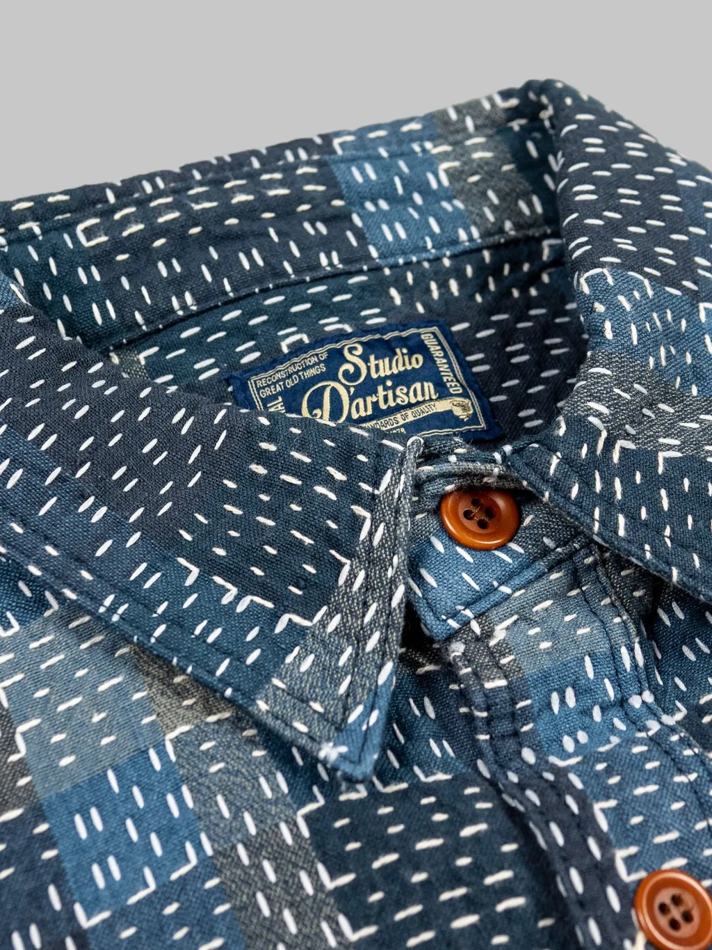 Studio D'Artisan Nogari Sashiko Shirt