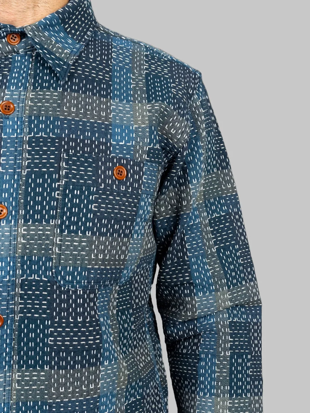 Studio D'Artisan Nogari Sashiko Shirt