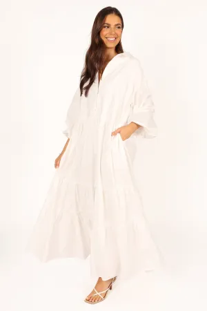 Sumi Longsleeve Maxi Dress - White