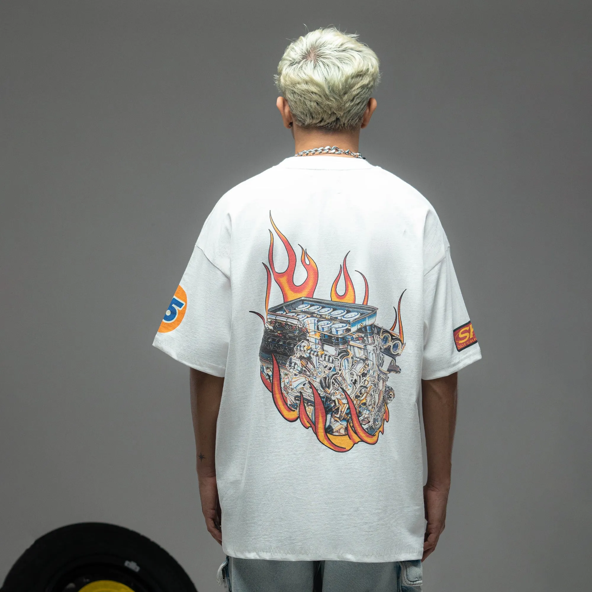 Superkicks | BUMPER STICKER TEE  { OFF WHITE