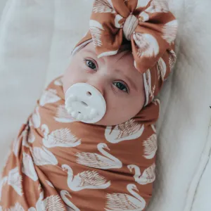 Swan Swaddle Blanket Set