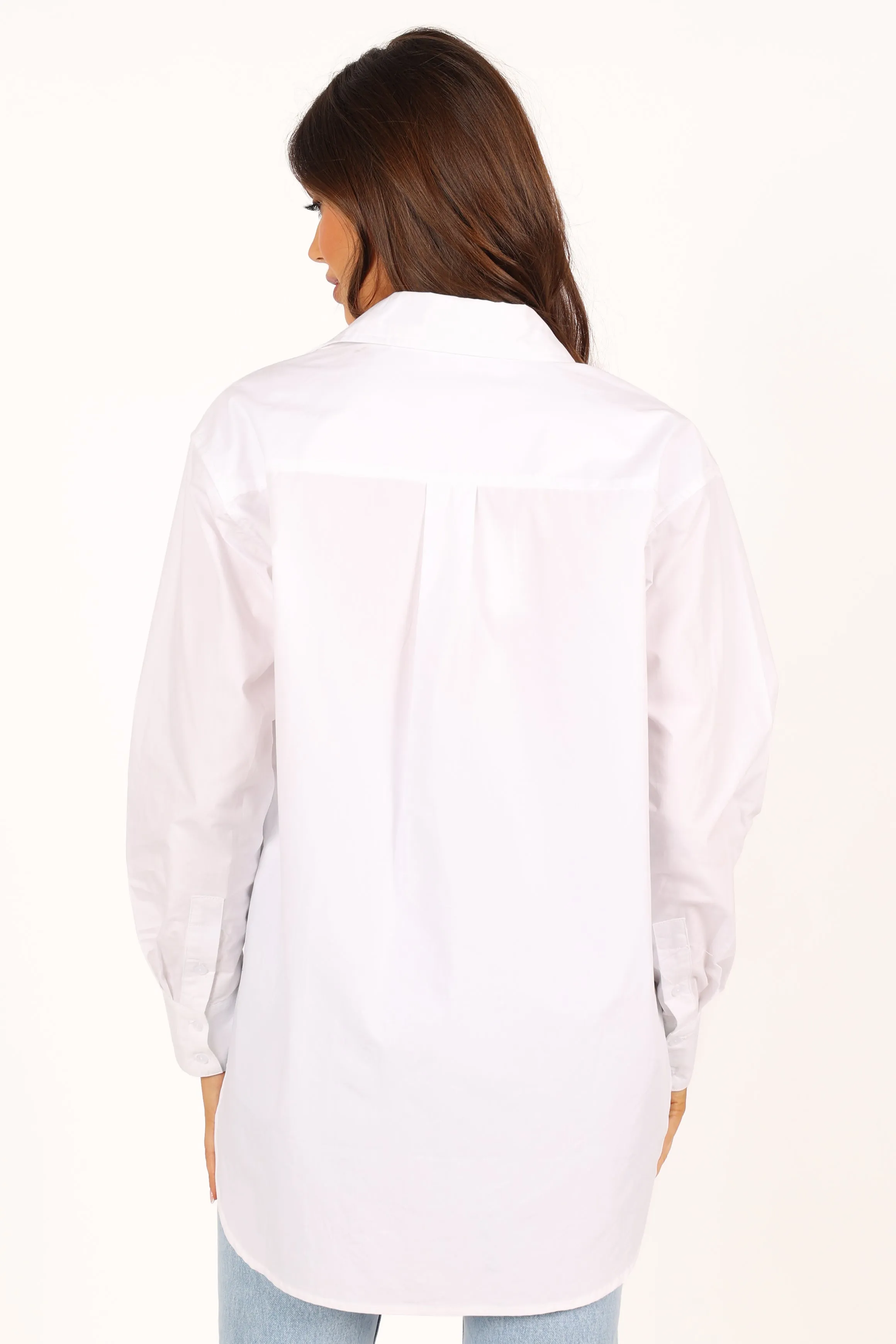 Tal Oversized Shirt - White