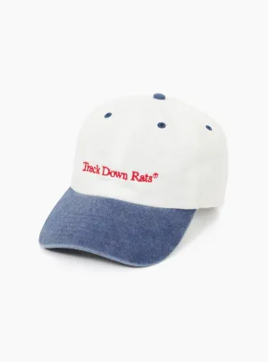 Track Down Rats Cap White & Blue