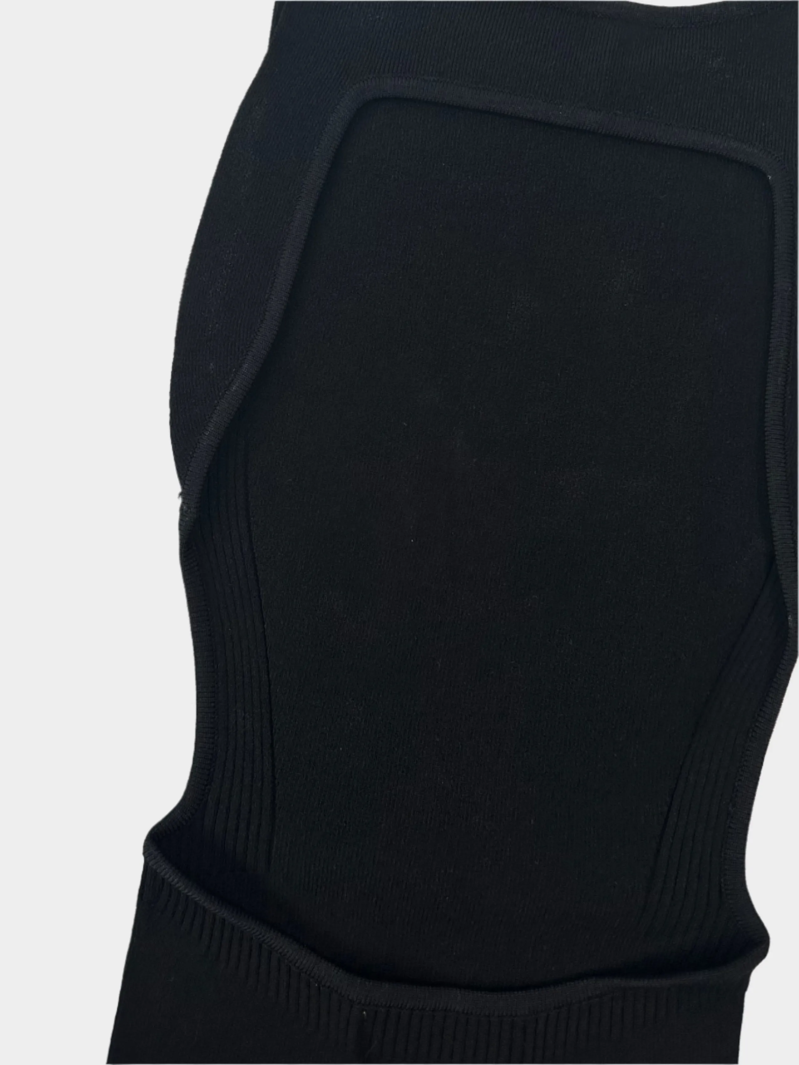 Tutina Aderente In Maglia Nera