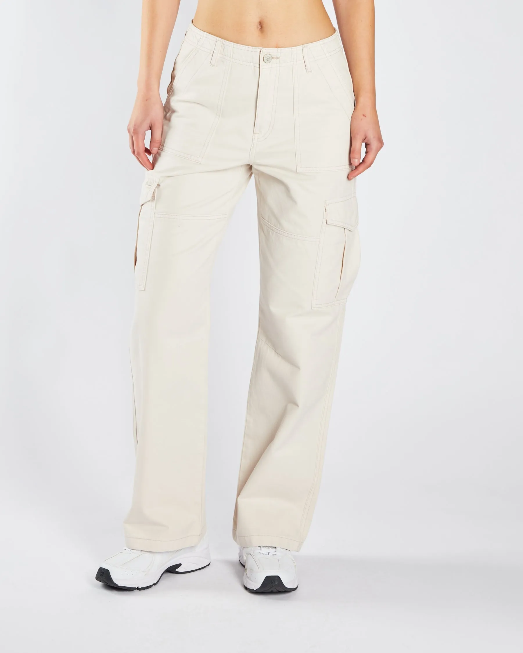 Tyler Cargo Pant Stone White