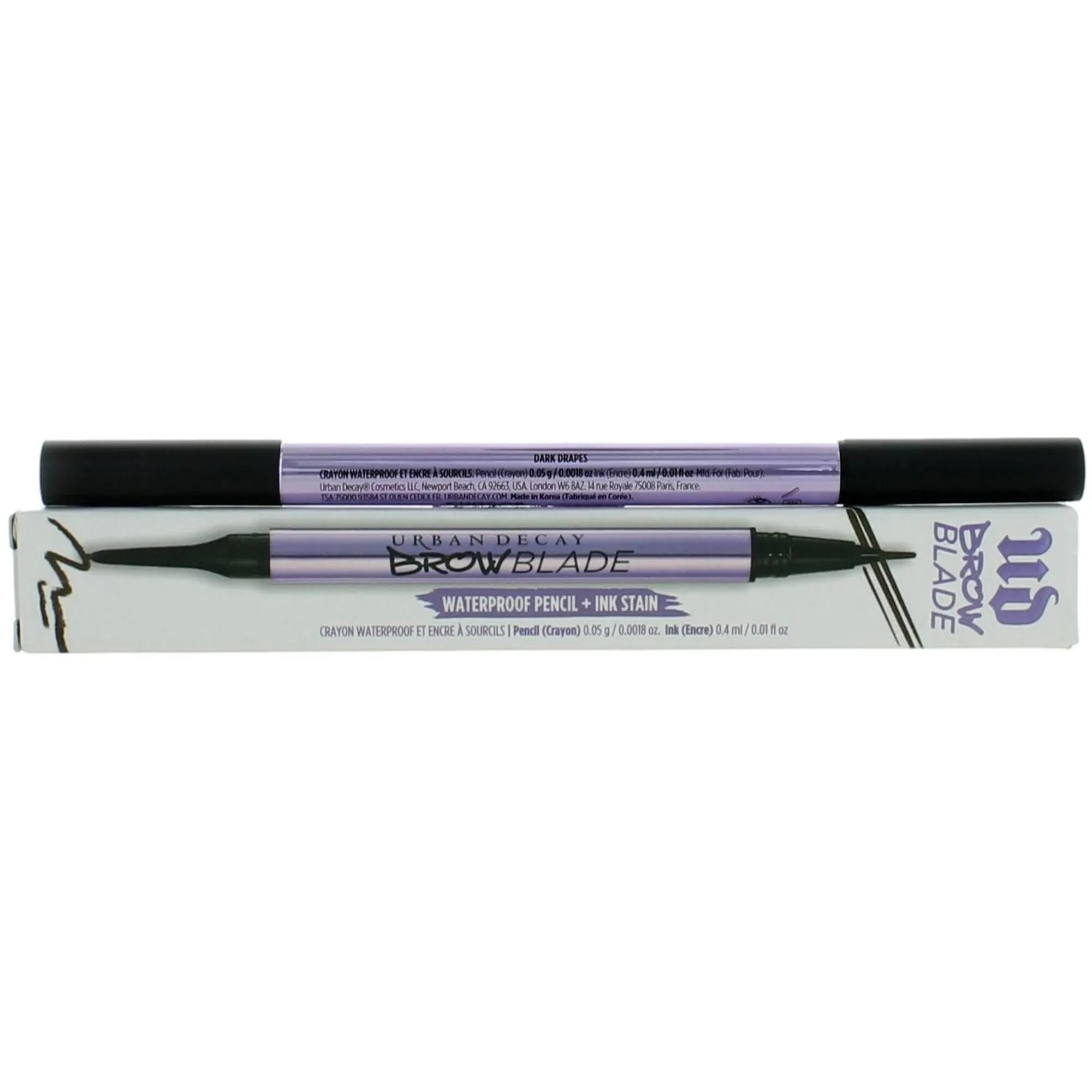 Urban Decay Women's Pencil and Ink Stain - Brow Blade Vegan, Dark Drapes, 0.01 oz