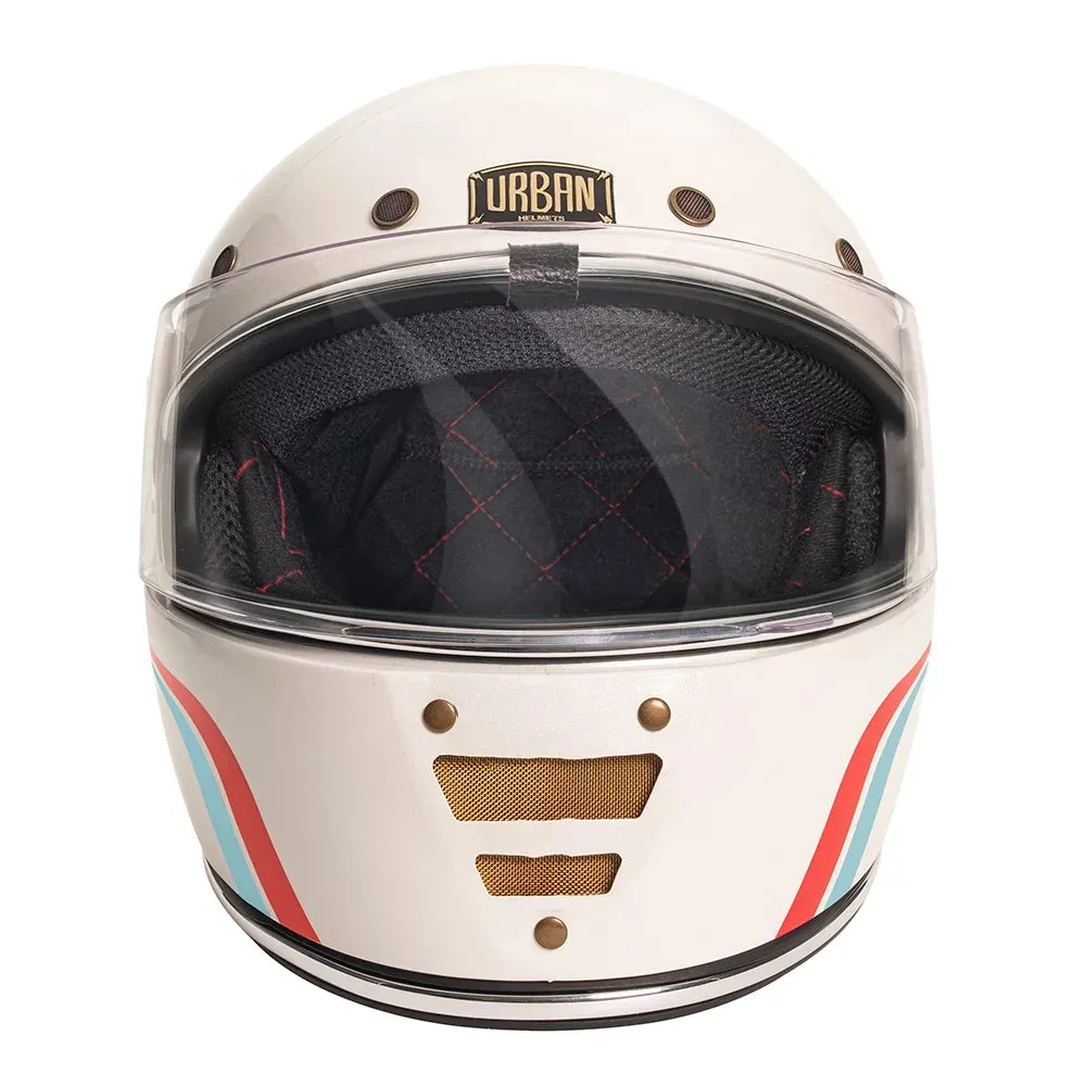 Urban Full Face Helmet Cafe Racer Shakotan White