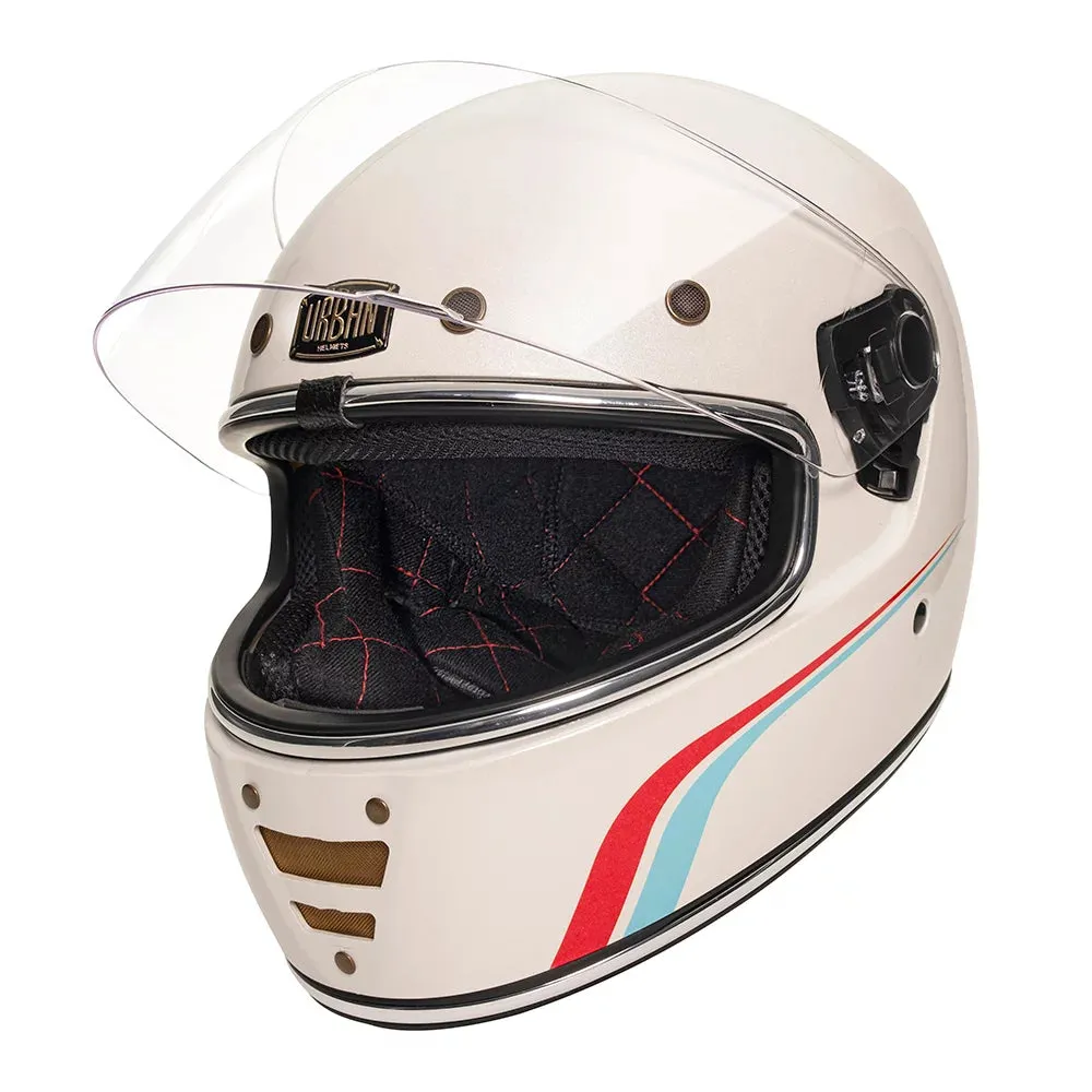 Urban Full Face Helmet Cafe Racer Shakotan White