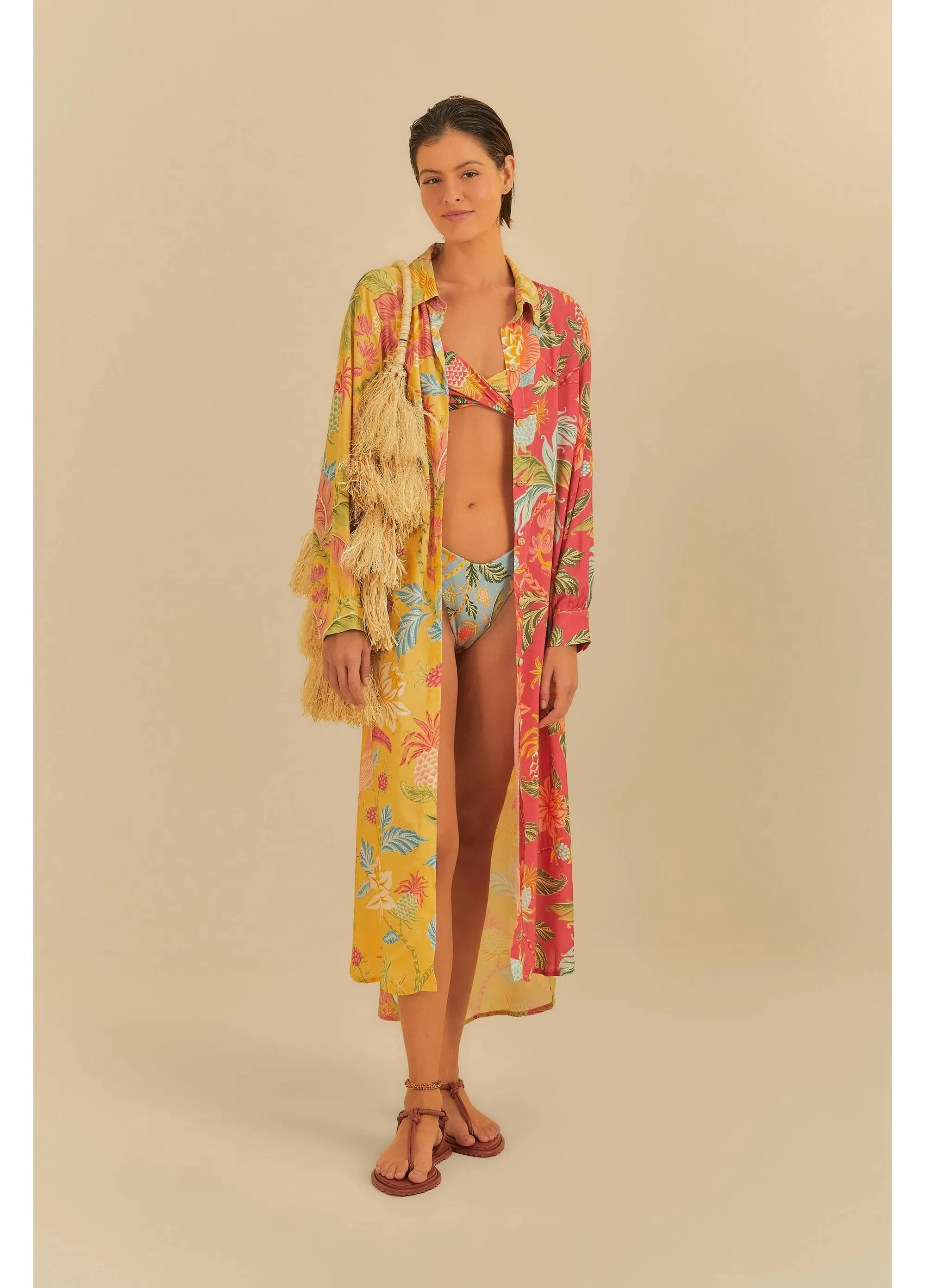 Vestido Chemise Patch Amalfi
