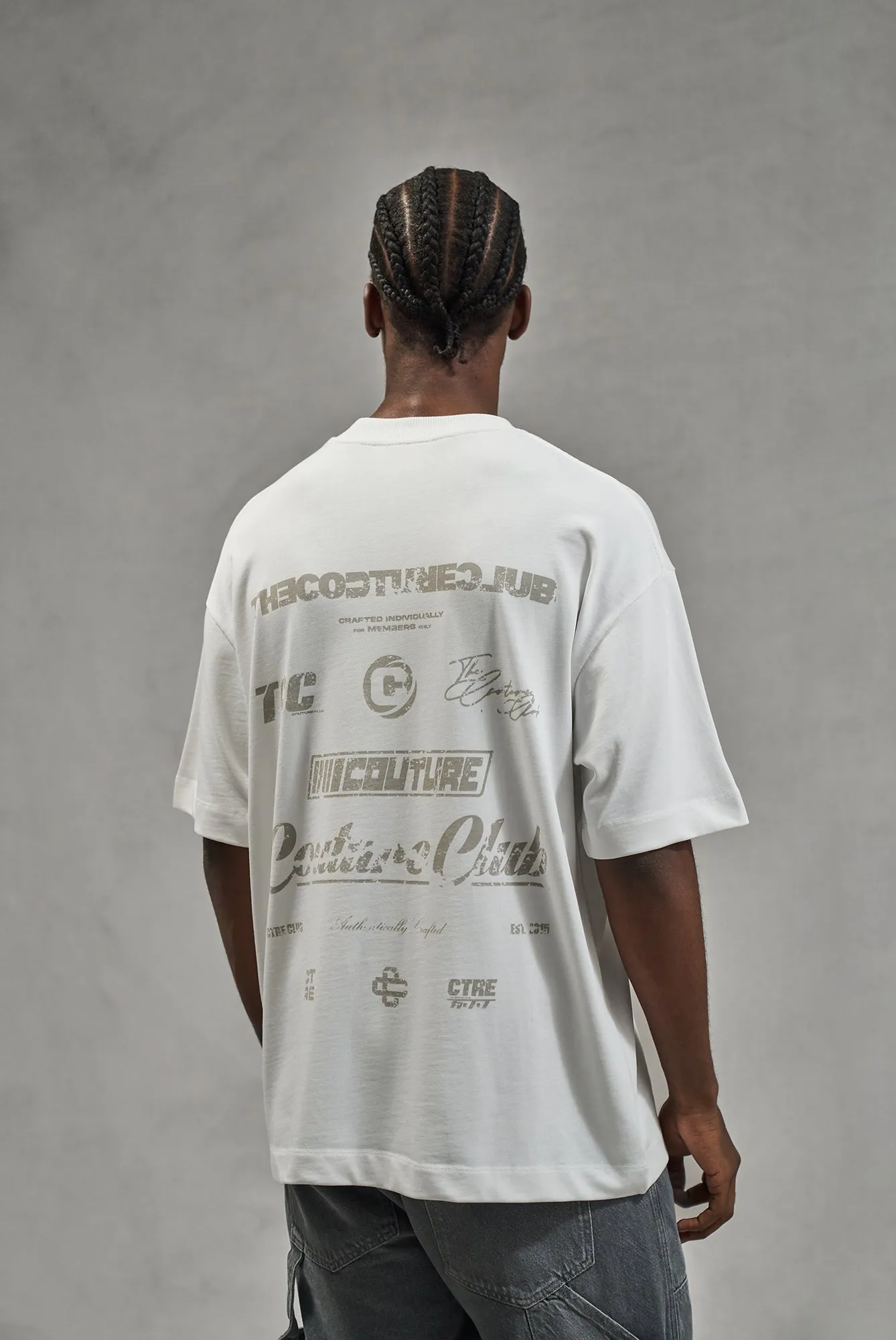 WASHED ARCHIVE LOGO GRAPHIC T-SHIRT - WHITE