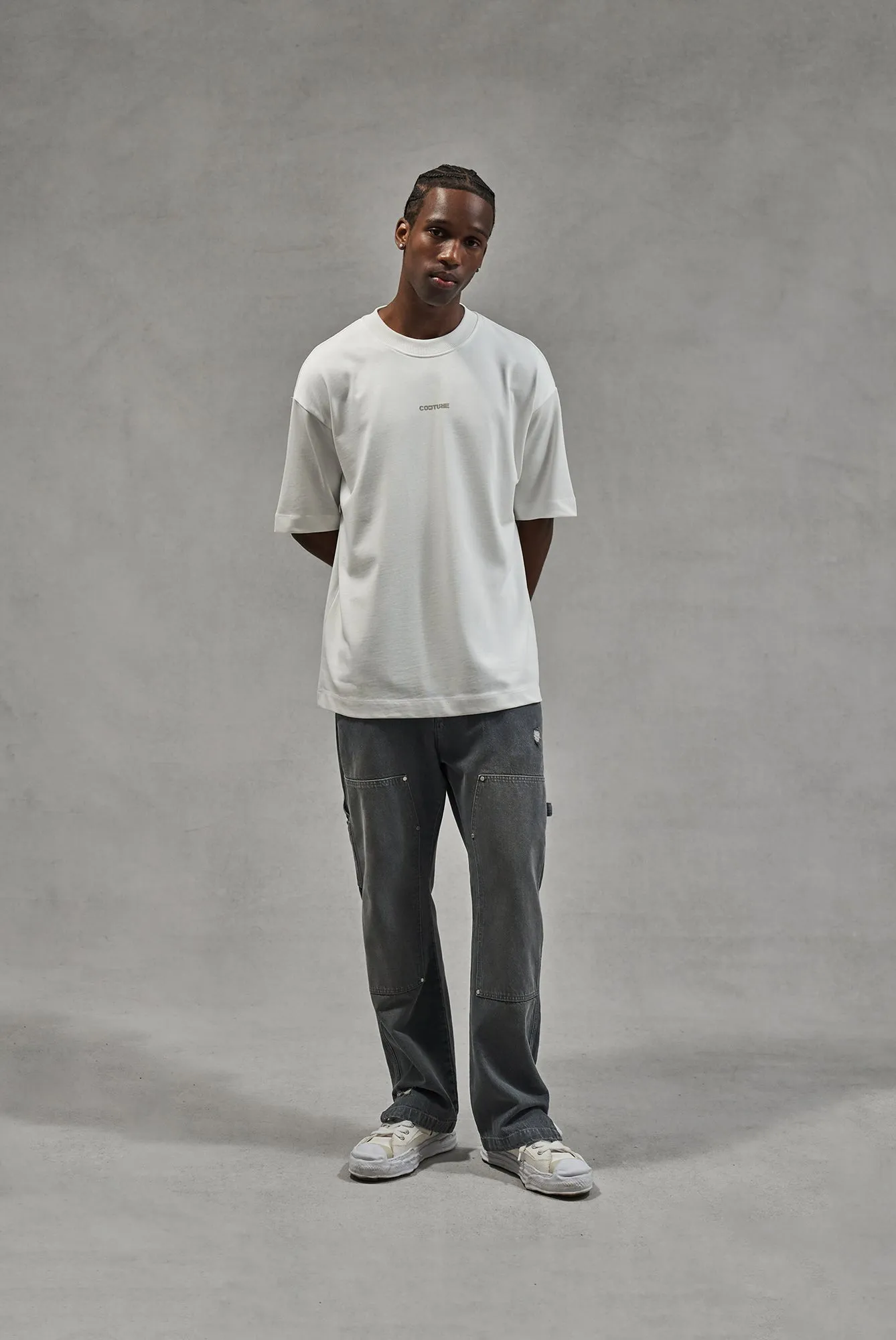WASHED ARCHIVE LOGO GRAPHIC T-SHIRT - WHITE