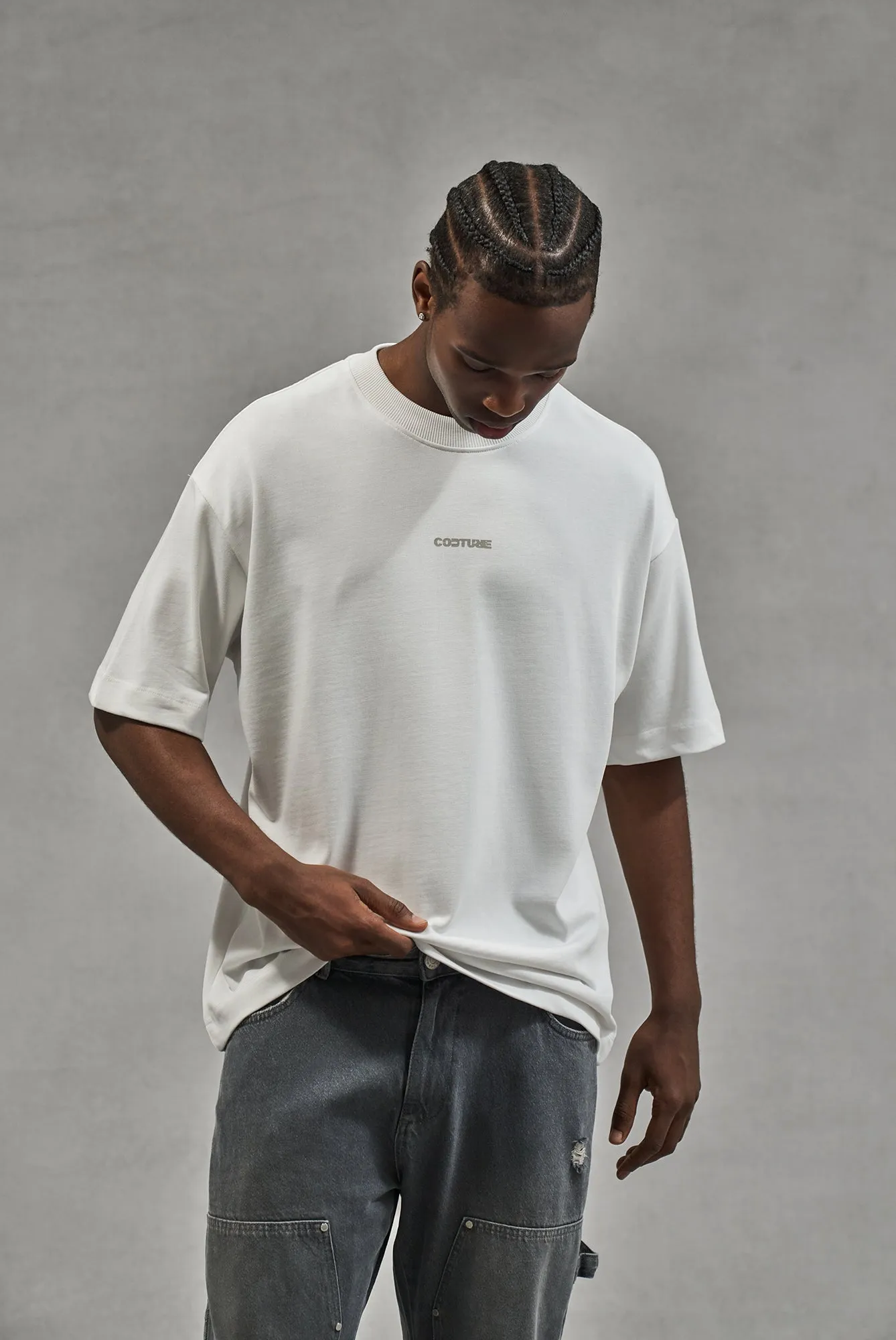 WASHED ARCHIVE LOGO GRAPHIC T-SHIRT - WHITE