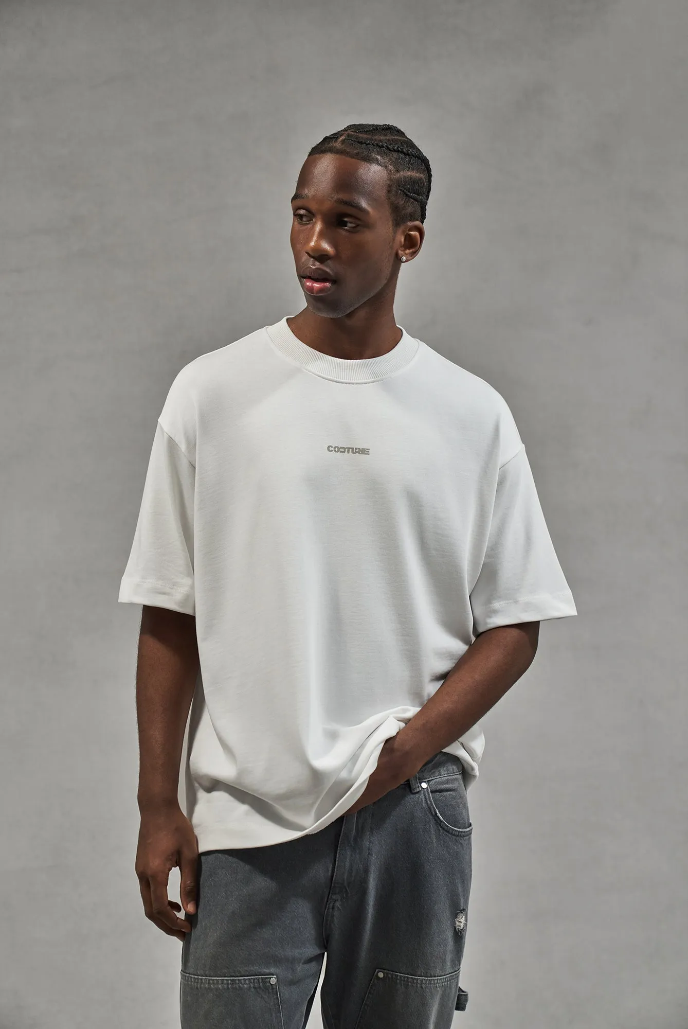 WASHED ARCHIVE LOGO GRAPHIC T-SHIRT - WHITE