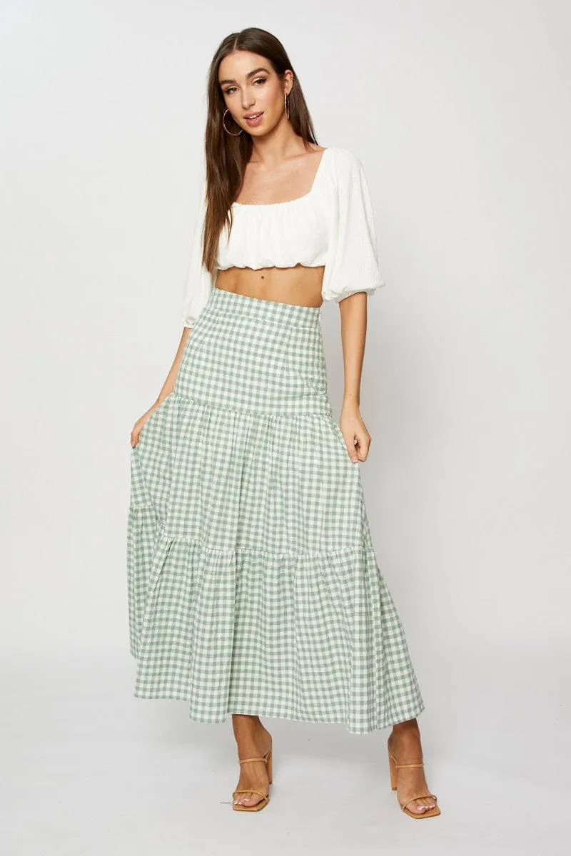 White Bardot Top Ribbed