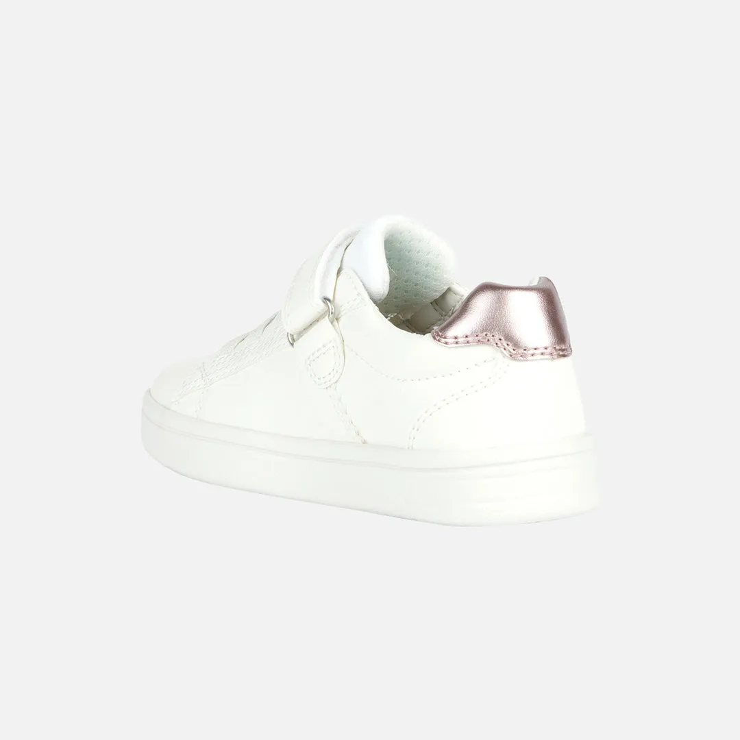 White DJRock Glitter Stripe Sneakers