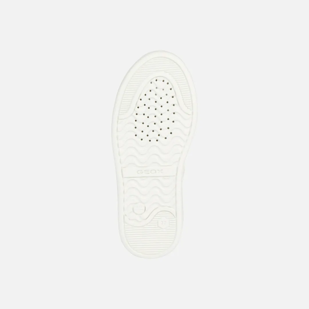 White DJRock Glitter Stripe Sneakers
