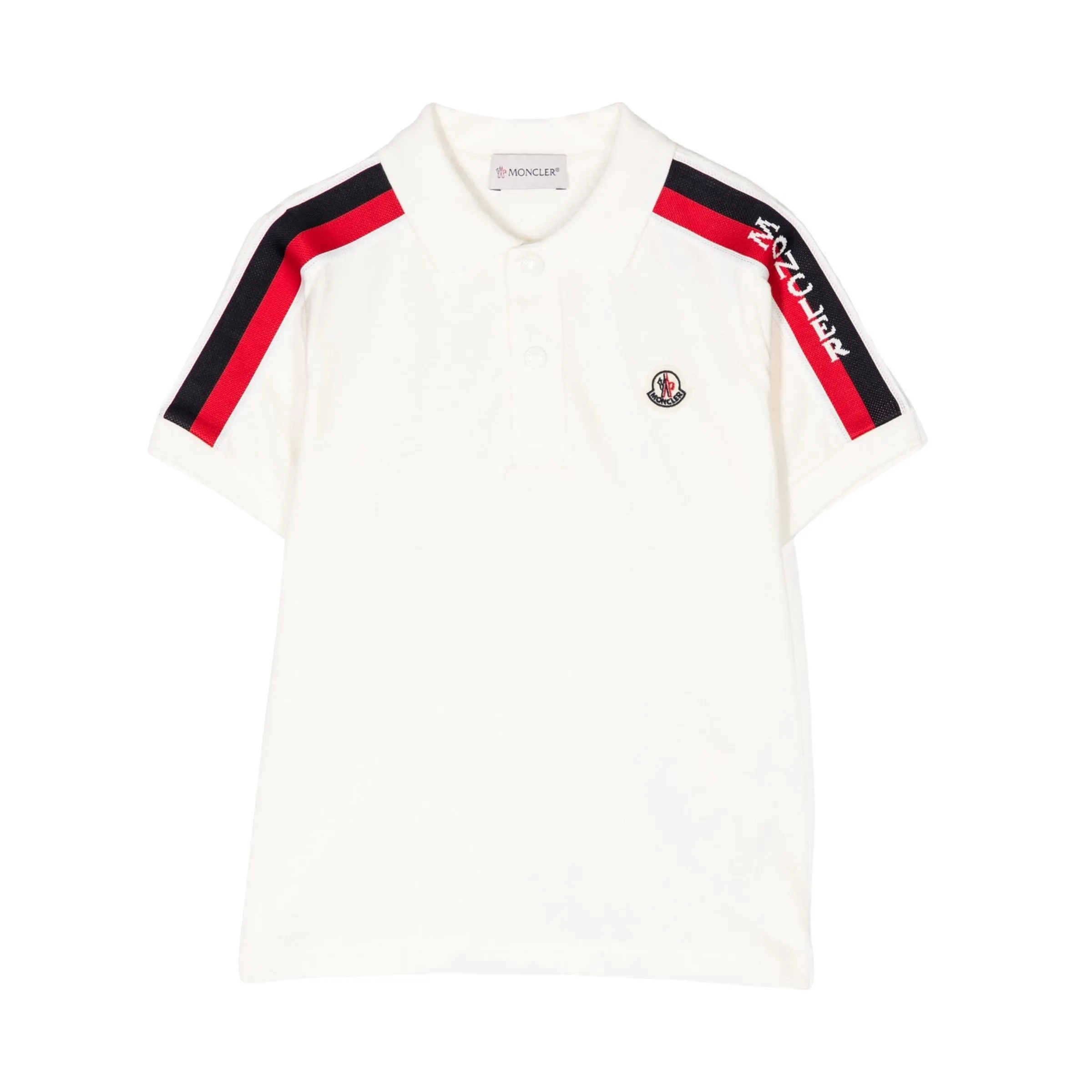 White Logo Polo