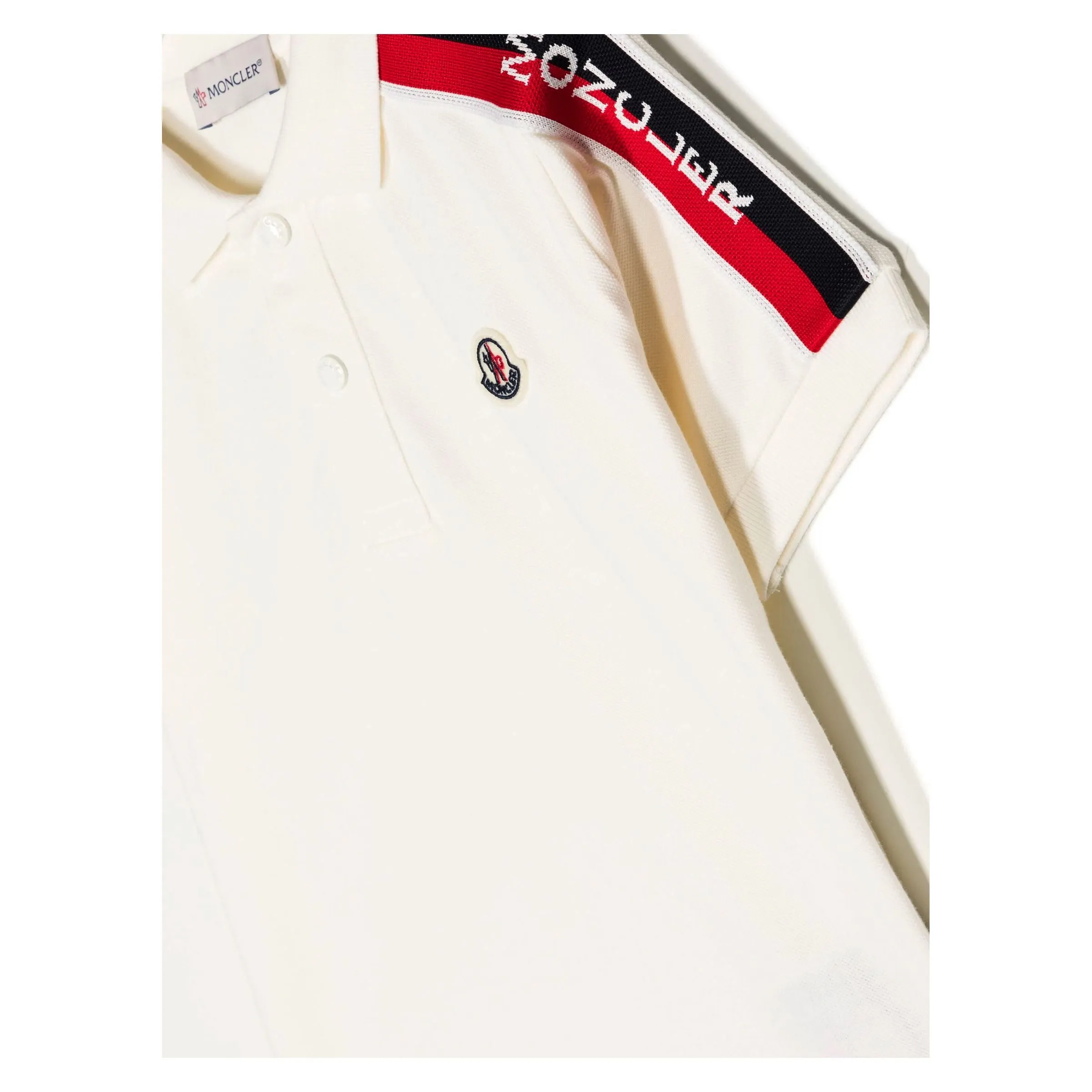 White Logo Polo