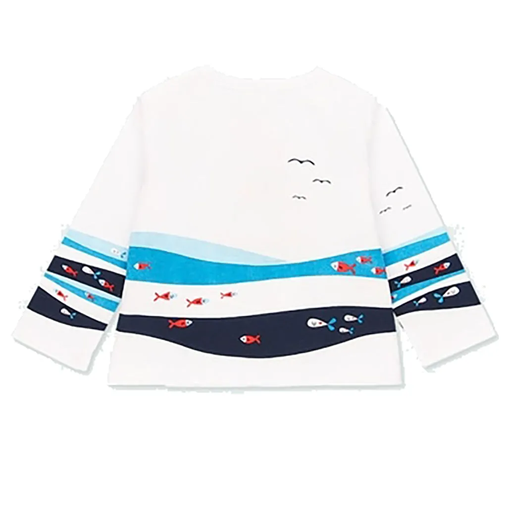White Ocean Graphic Outfit