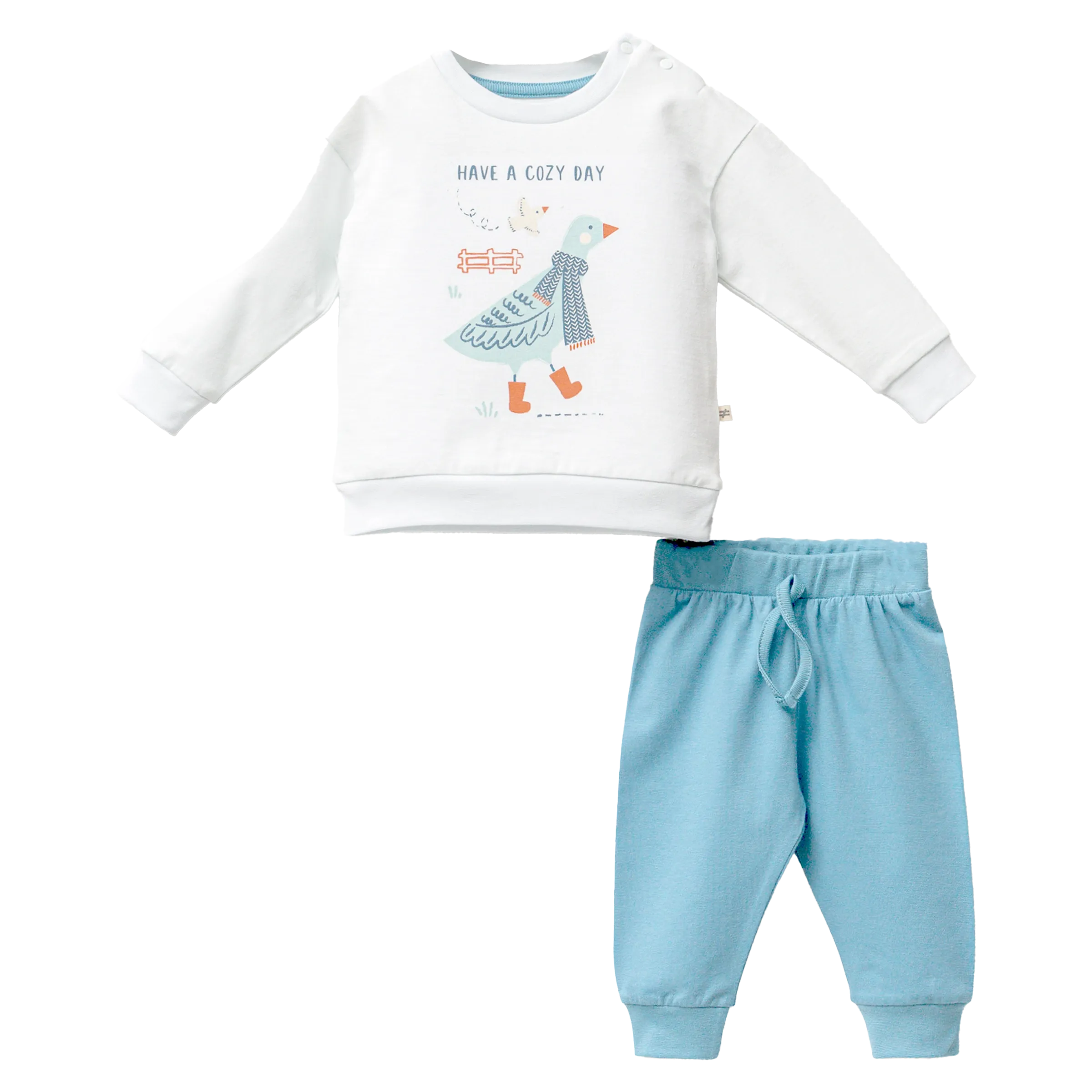 White Winter Goose Graphic Outfit
