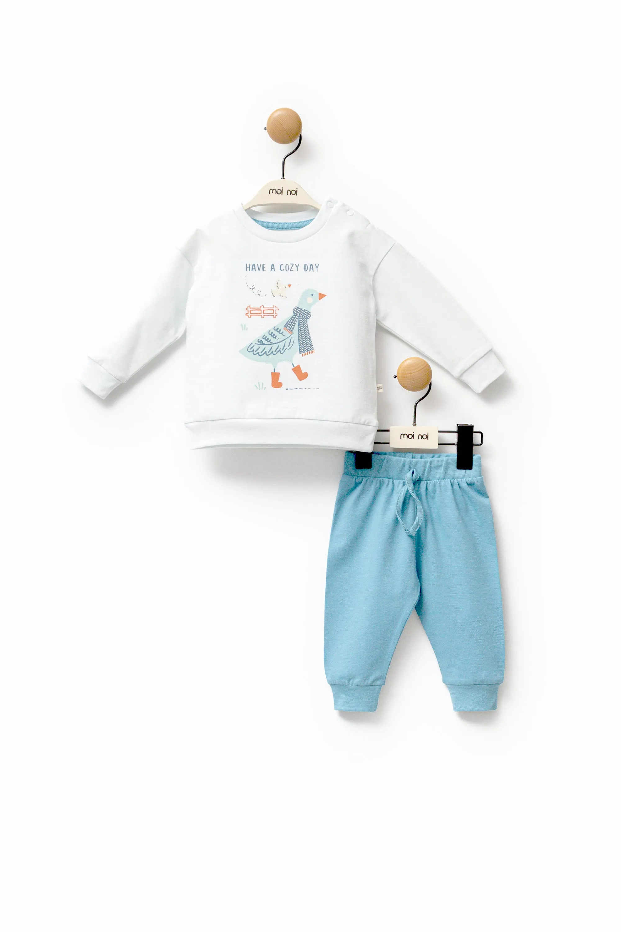 White Winter Goose Graphic Outfit