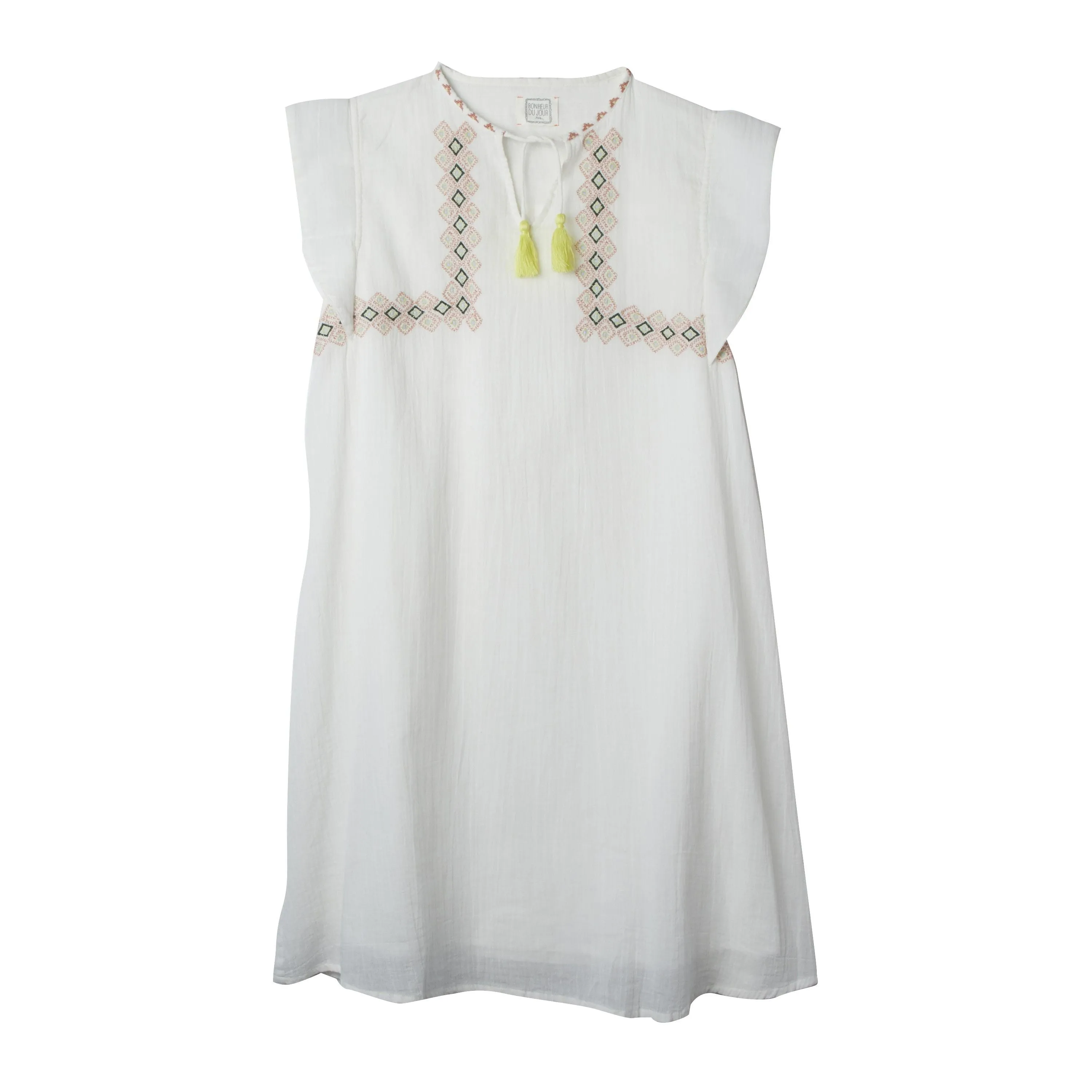 Women Dress Caraibe Off-White - ملابس
