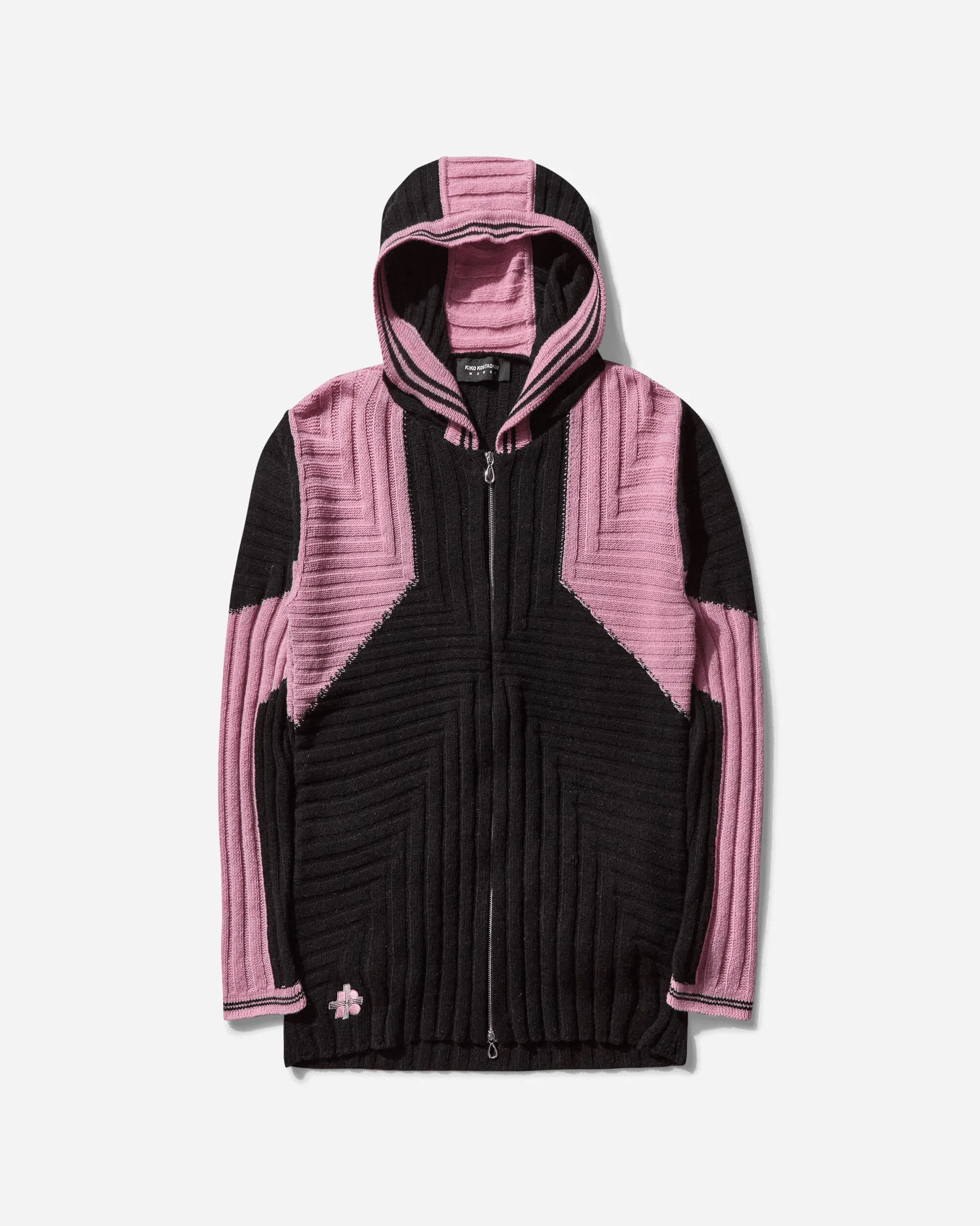 Women's Dakota Oversized Hooded Knit Raven Black / Rose Quartz
