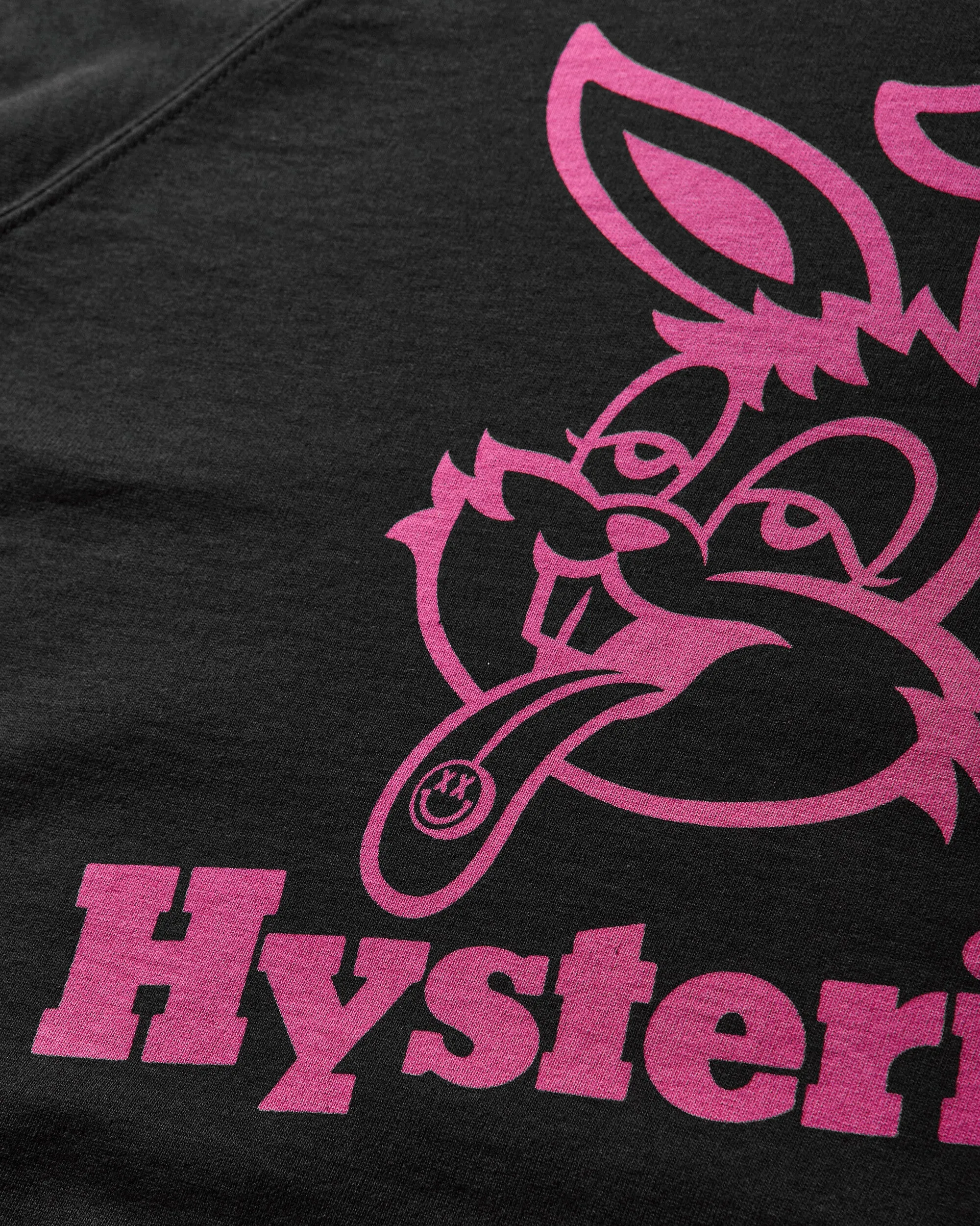 Women's Hysteric Rabbit Cropped Sweatshirt Black