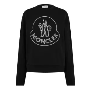 Womens Moncler Embroidered Logo Sweater
