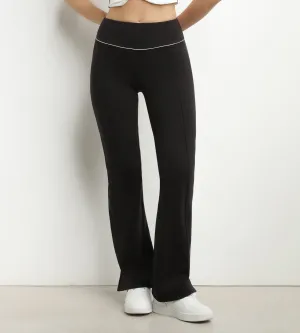 Women's stretch jersey flared sports trousers Black Dim Move