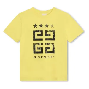 Yellow 4G Logo Print T-Shirt