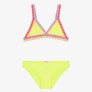 Yellow Crochet Trim Bikini