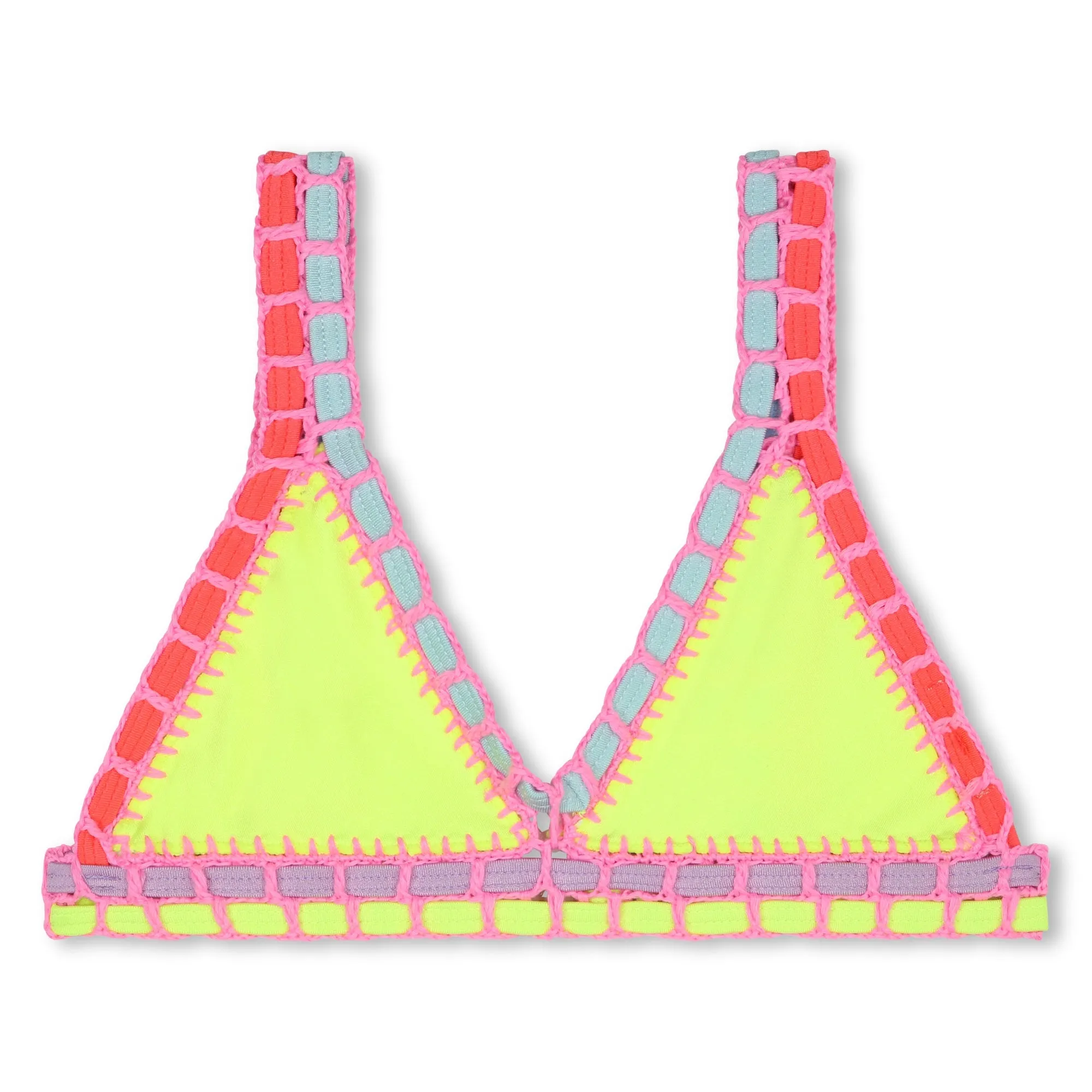 Yellow Crochet Trim Bikini